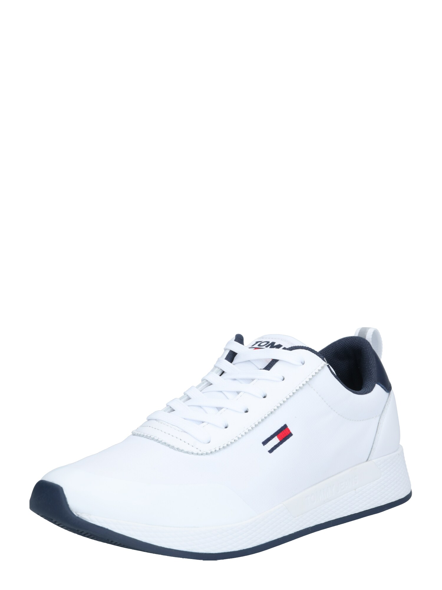 Tommy Jeans Sportbačiai be auliuko  balta / tamsiai mėlyna