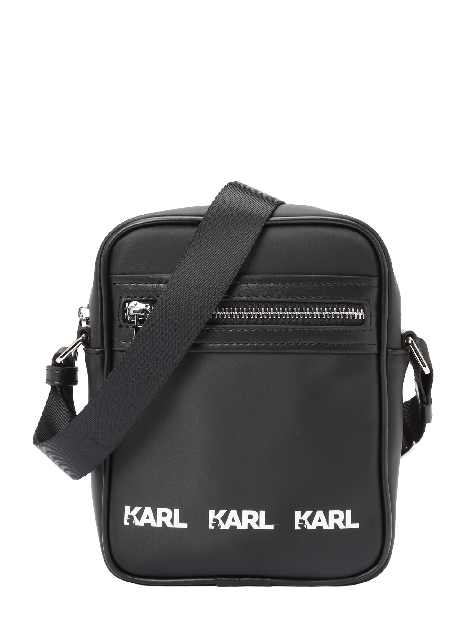 Karl Lagerfeld Geantă de umăr  negru / alb
