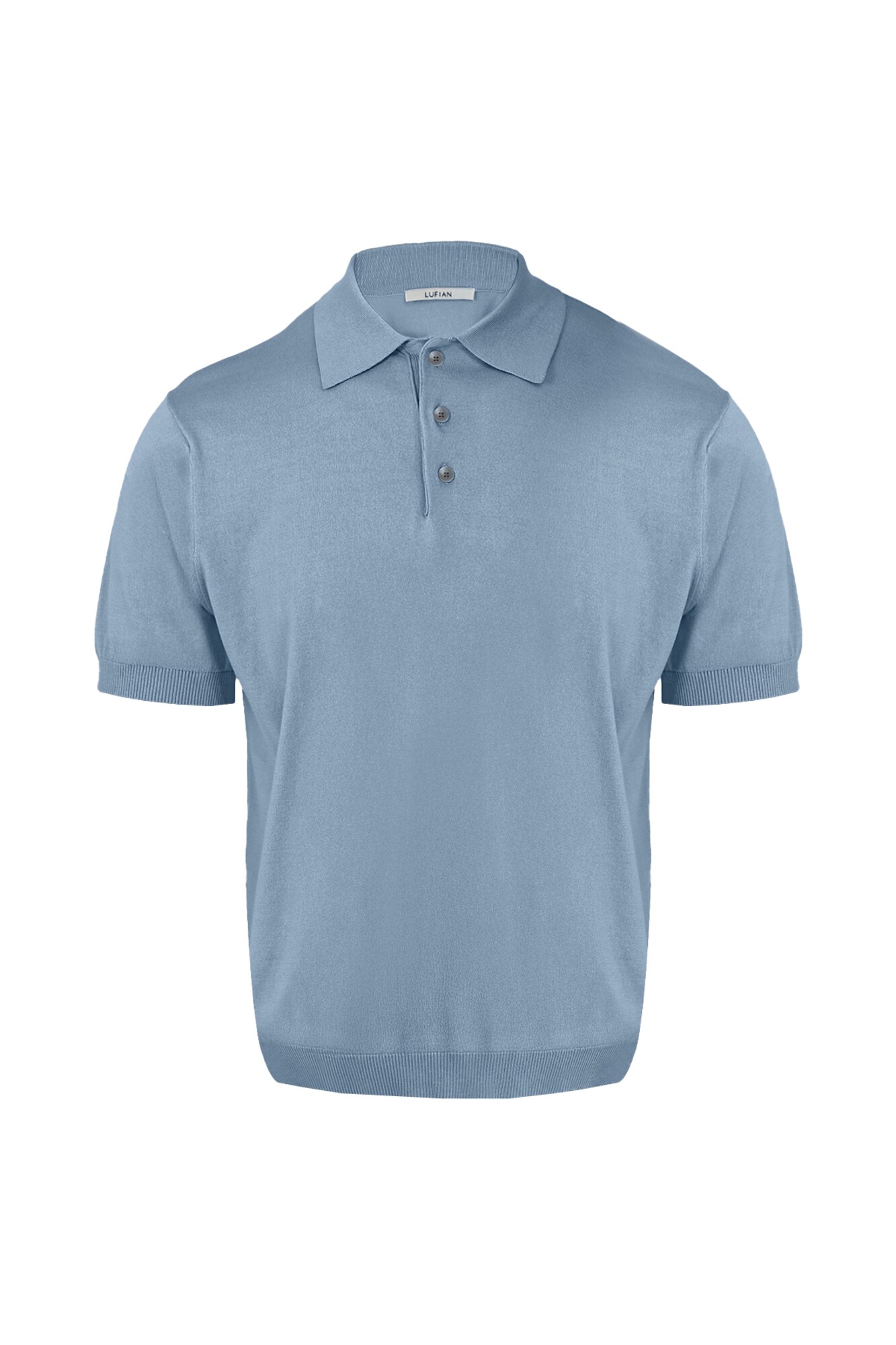 Thumbnail - Lufian Pullover, kurze Knopfleiste am Kragen