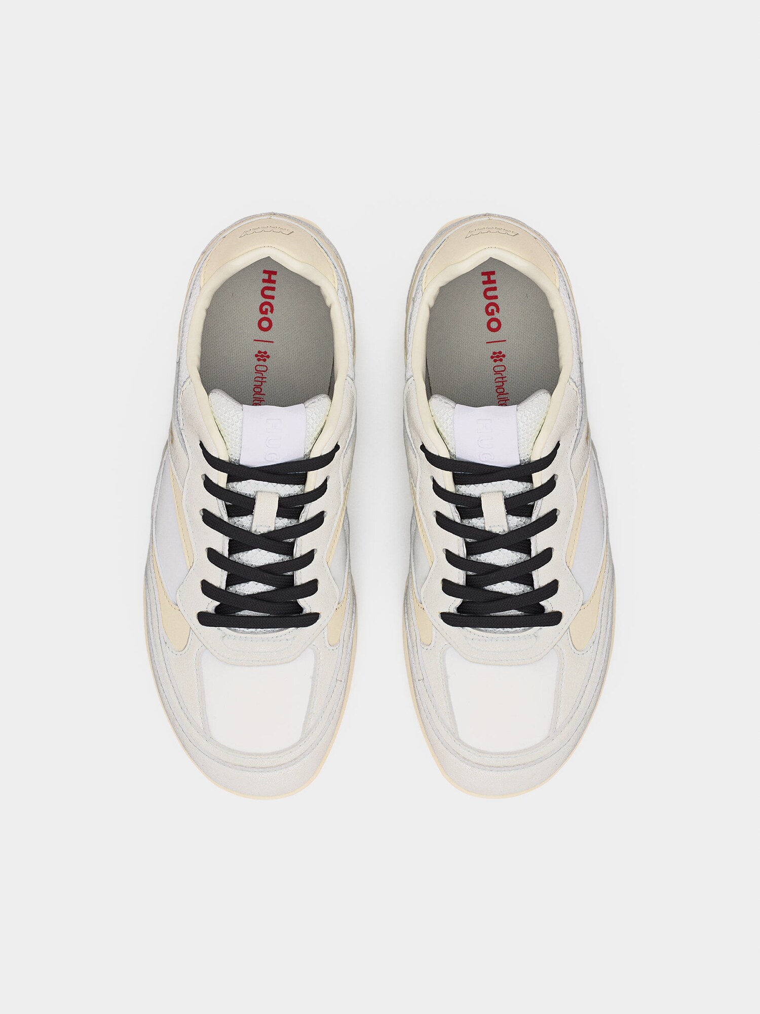 HUGO Zapatillas deportivas bajas blanco / blanco lana / blanco moteado – imagen 3