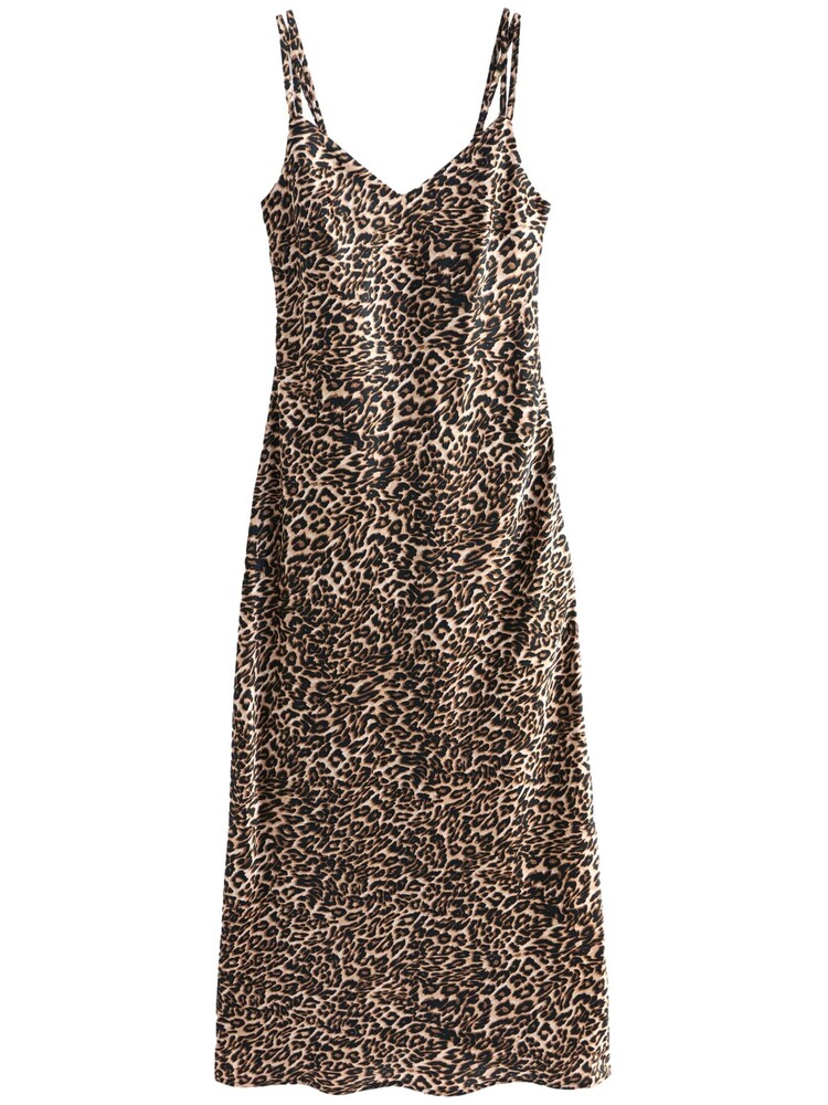 Next Kleid Damen Größe 42 braun / schwarz Winterkleid