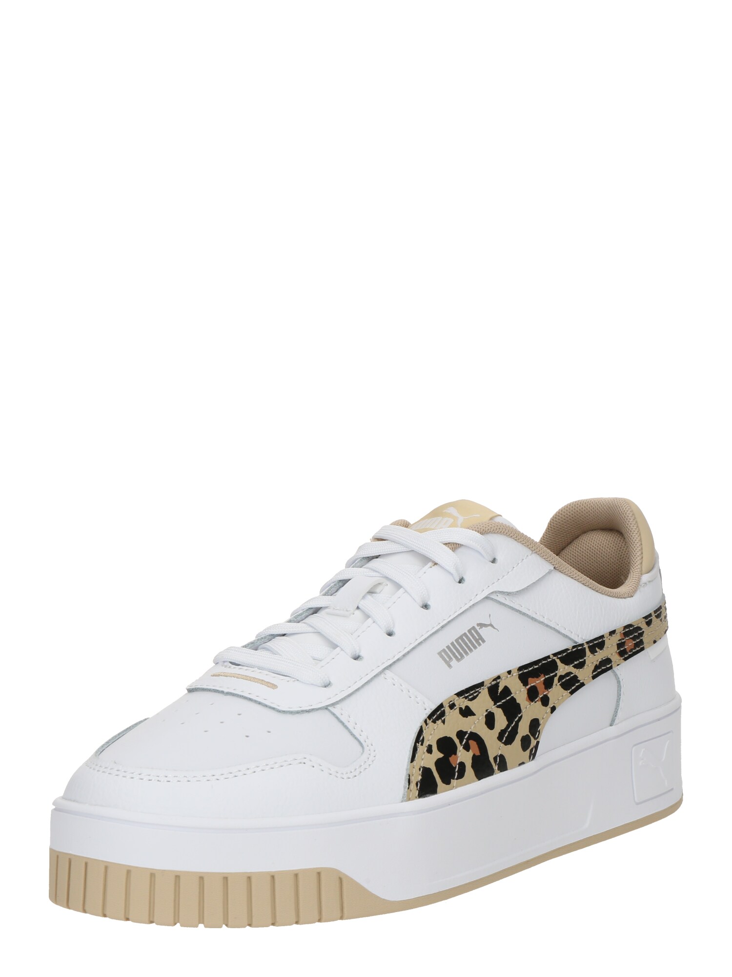 PUMA Rövid szárú sportcipők 'Carina Street'  bézs / umbra / fekete / fehér akciós termékkép 1