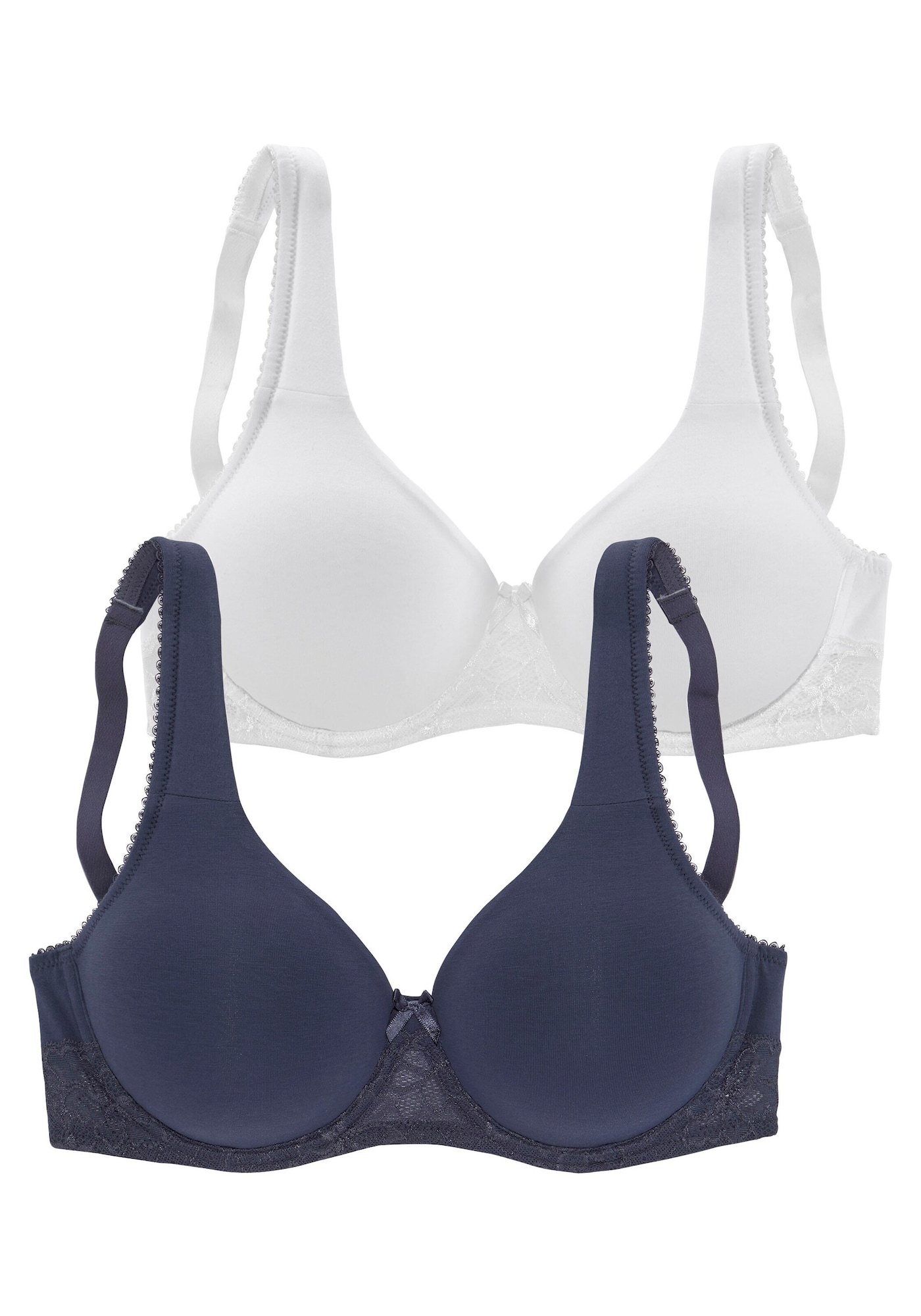 NUANCE Sutien  bleumarin / alb