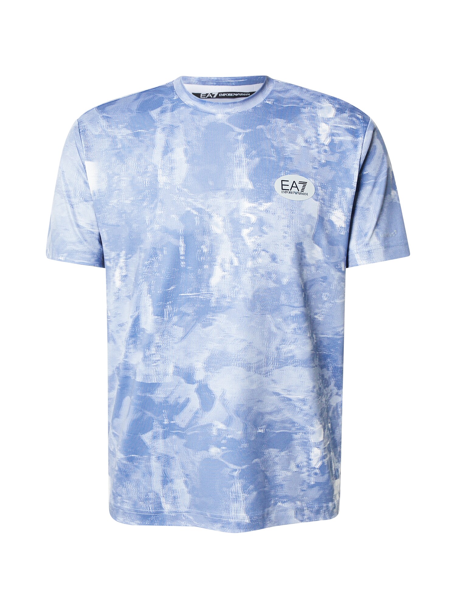 EA7 Emporio Armani Tricou funcțional  albastru regal / albastru deschis / alb