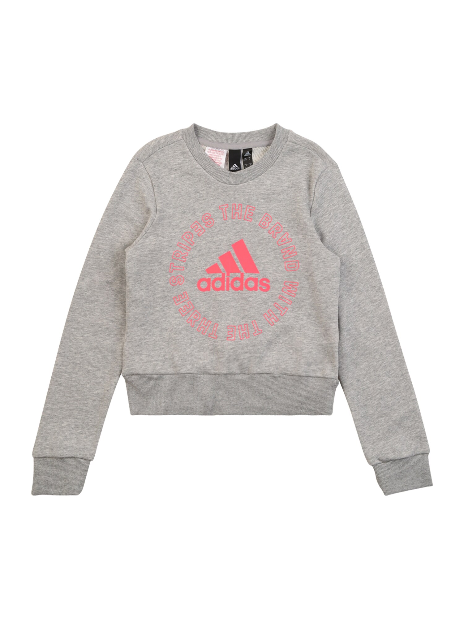 ADIDAS PERFORMANCE Sportinio tipo megztinis  rožinė / margai pilka