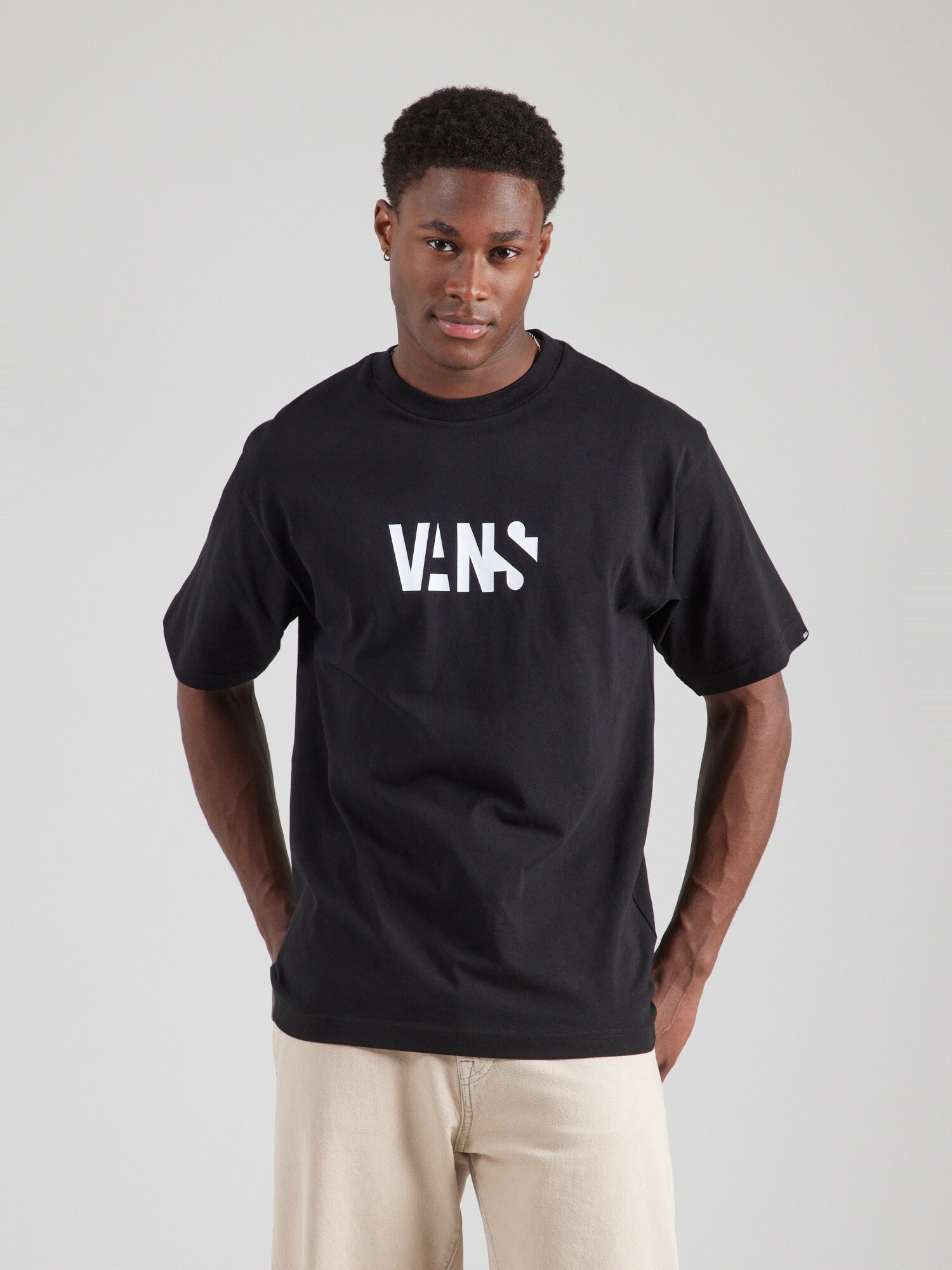 VANS Póló 'Sombra'  fekete / fehér termék 2. képe