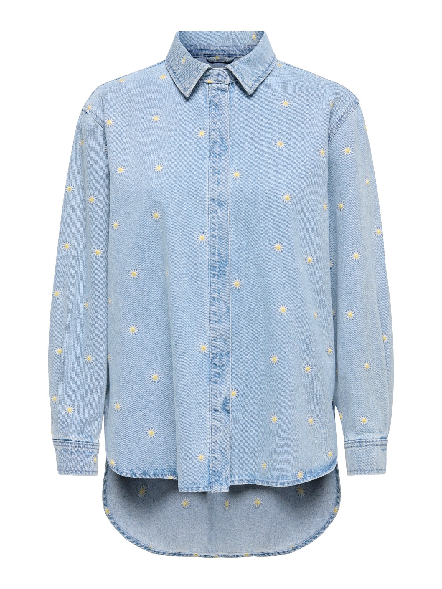 ONLY Bluza 'ONLVERA'  plavi traper / žuta / bijela