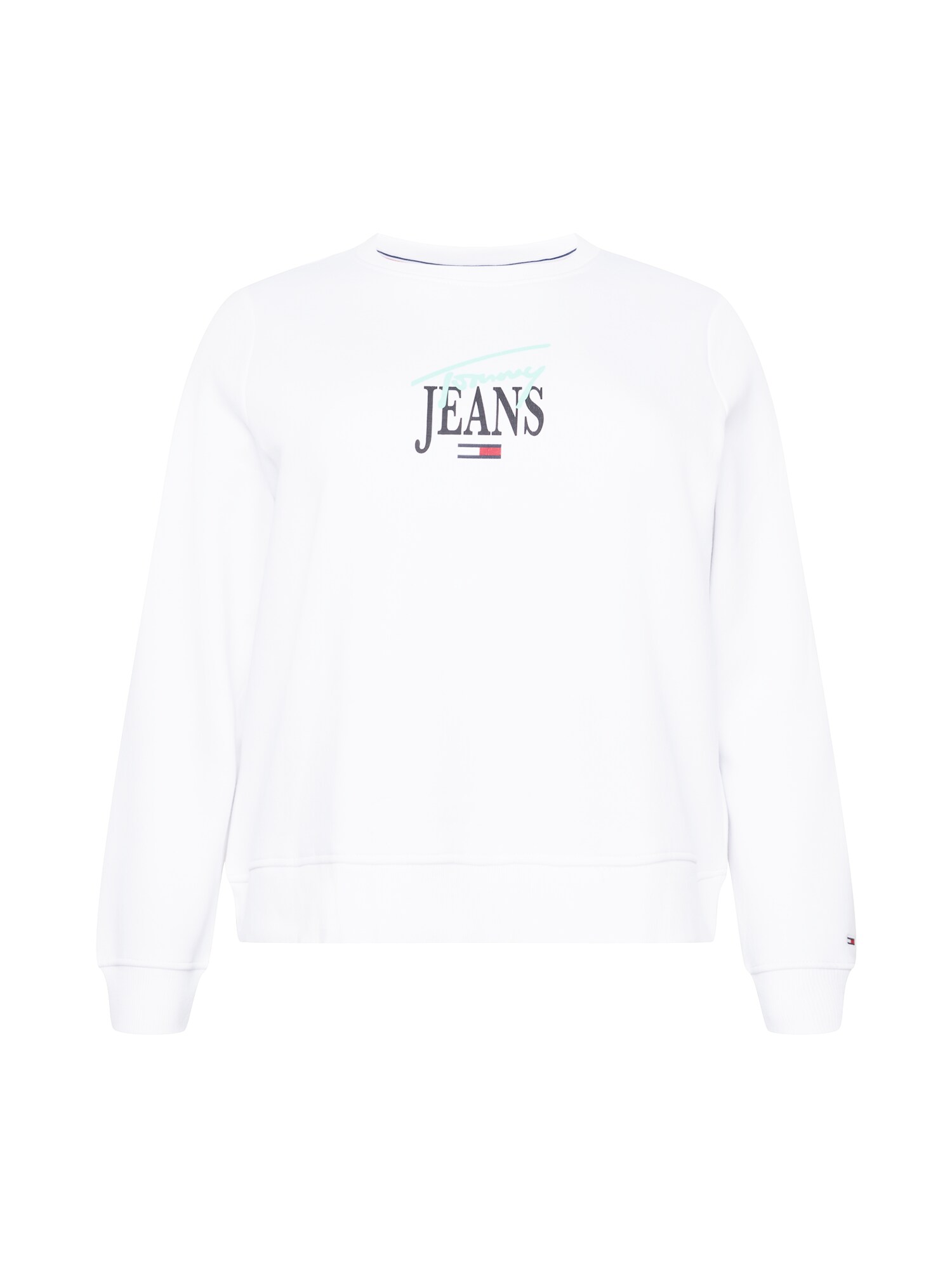 Tommy Jeans Curve Mikina  námornícka modrá / tyrkysová / červená / biela