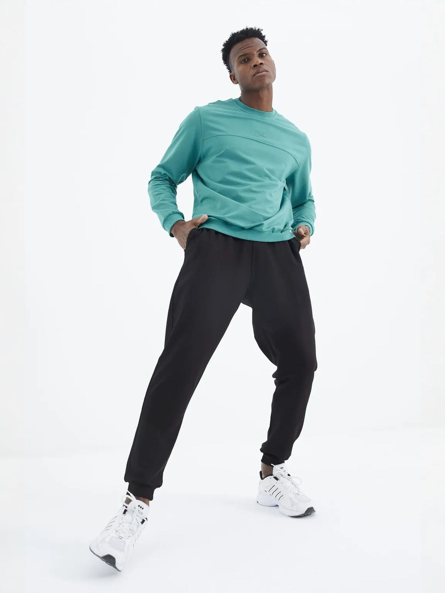 Tommy Life Jogging komplet antracit siva / menta