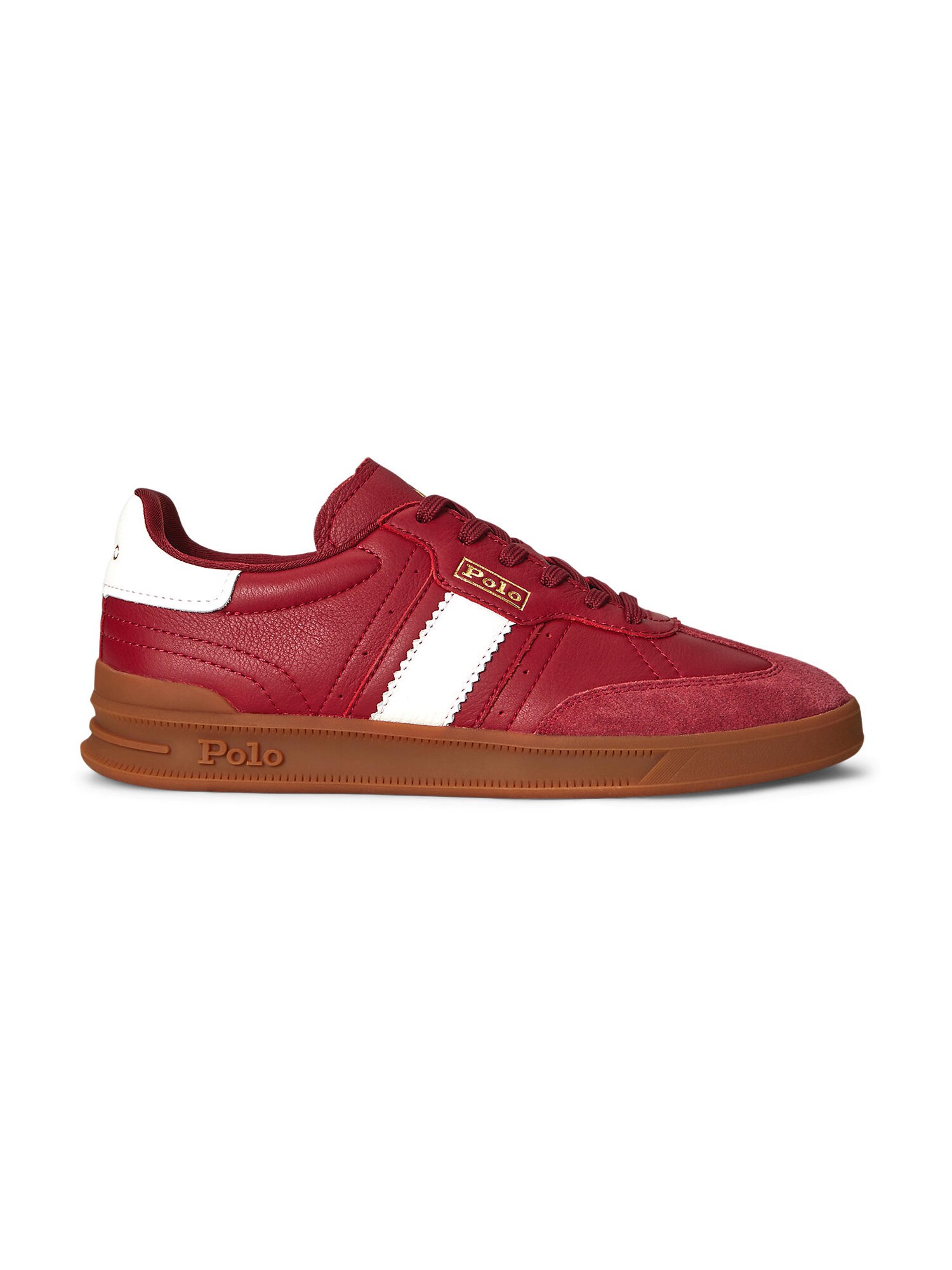 Polo Ralph Lauren Sneaker low AERA  roșu burgundy / alb