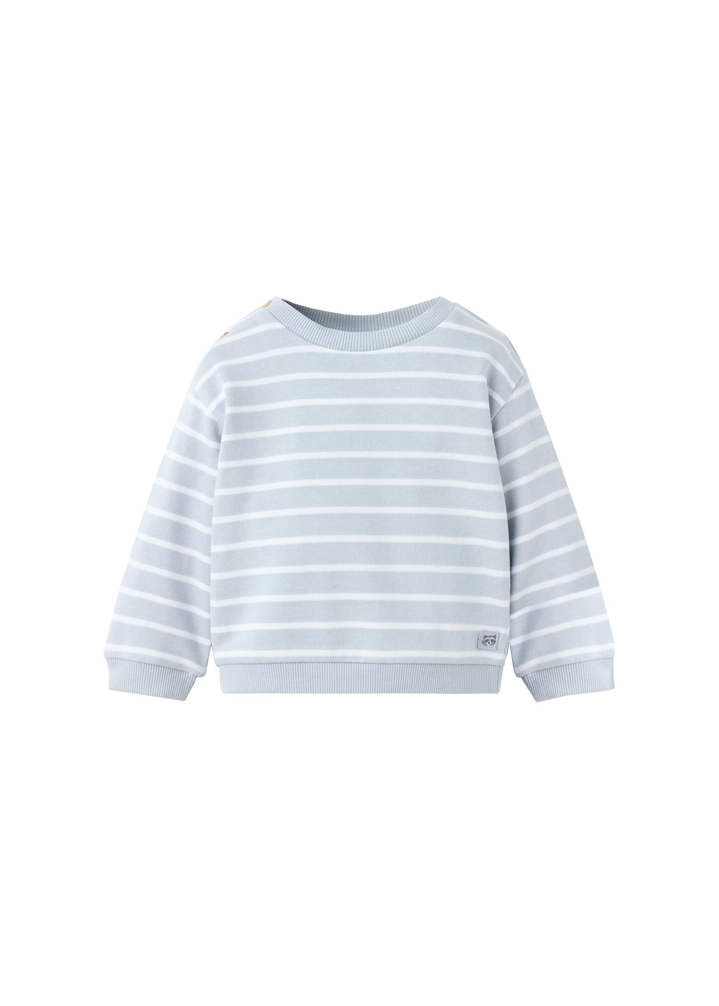 MANGO KIDS Bluză de molton KAI albastru porumbel / alb