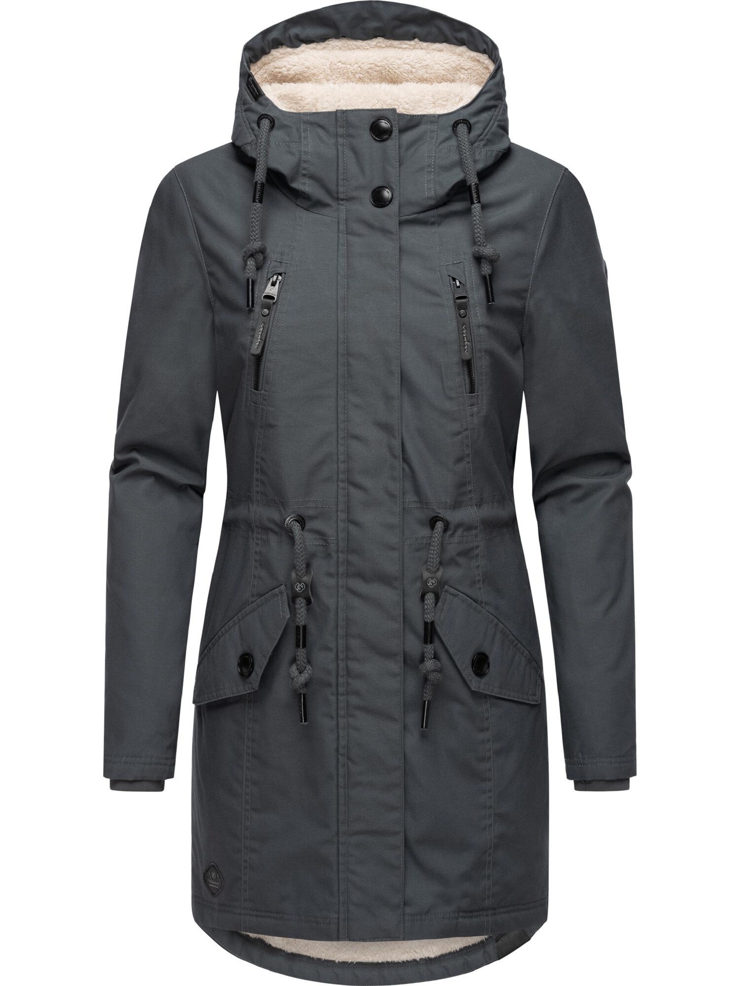 Ragwear Téli parka 'Elsie'  ekrü / sötétszürke akciós termékkép 1