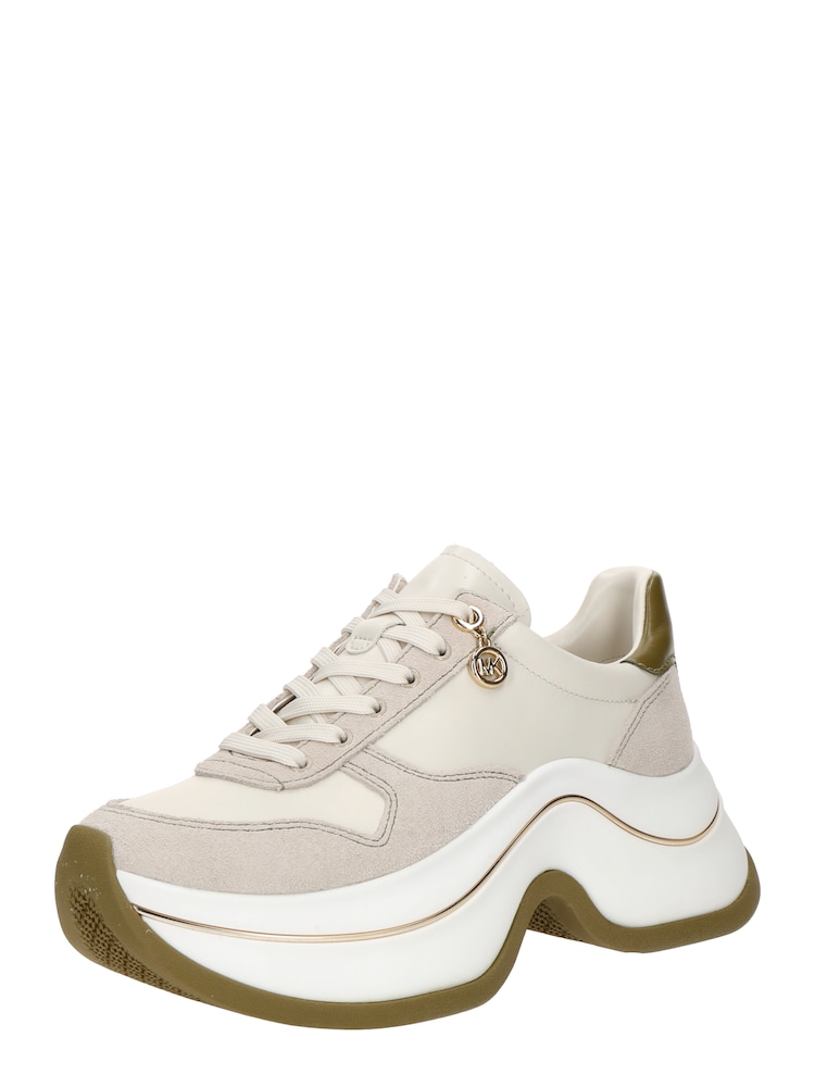 MICHAEL Michael Kors Sneaker 'ARLA' Damen Größe 40.5 beige / creme / oliv