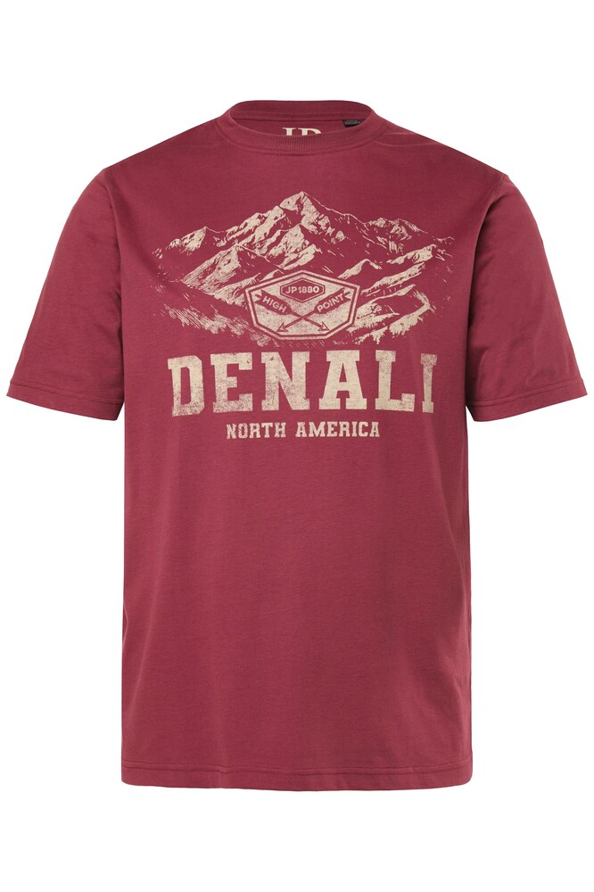 JP1880 T-Shirt Herren Größe 8XL creme / kastanienbraun