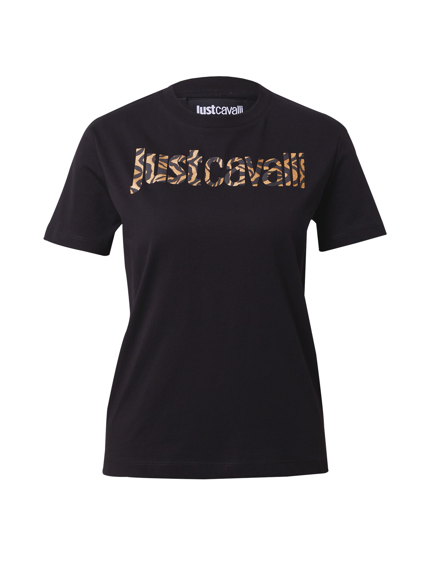 Just Cavalli Tričko  zlatá žltá / čierna