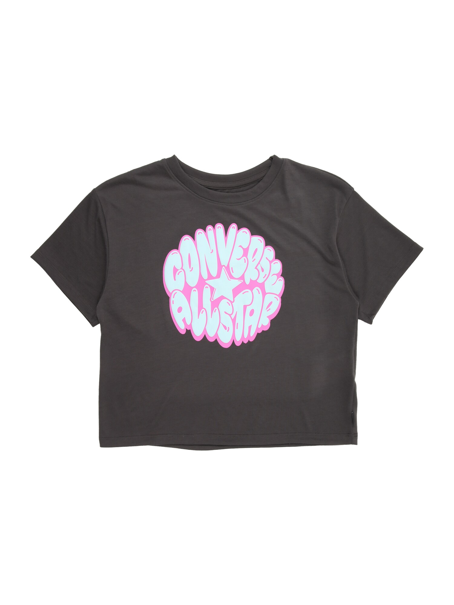 CONVERSE Tricou  albastru pastel / maro / roz