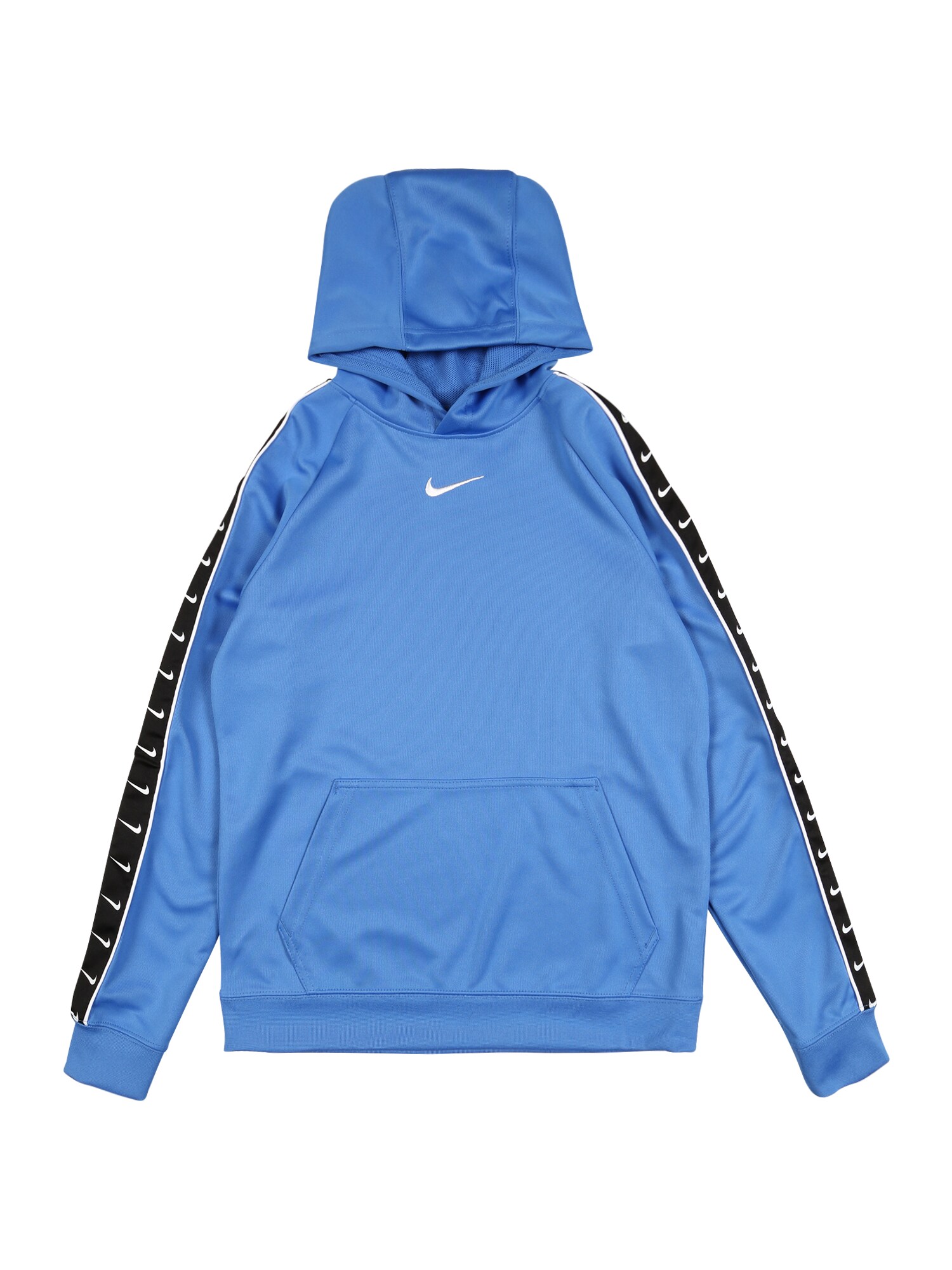 Nike Sportswear Megztinis be užsegimo  juoda / balta / mėlyna dūmų spalva