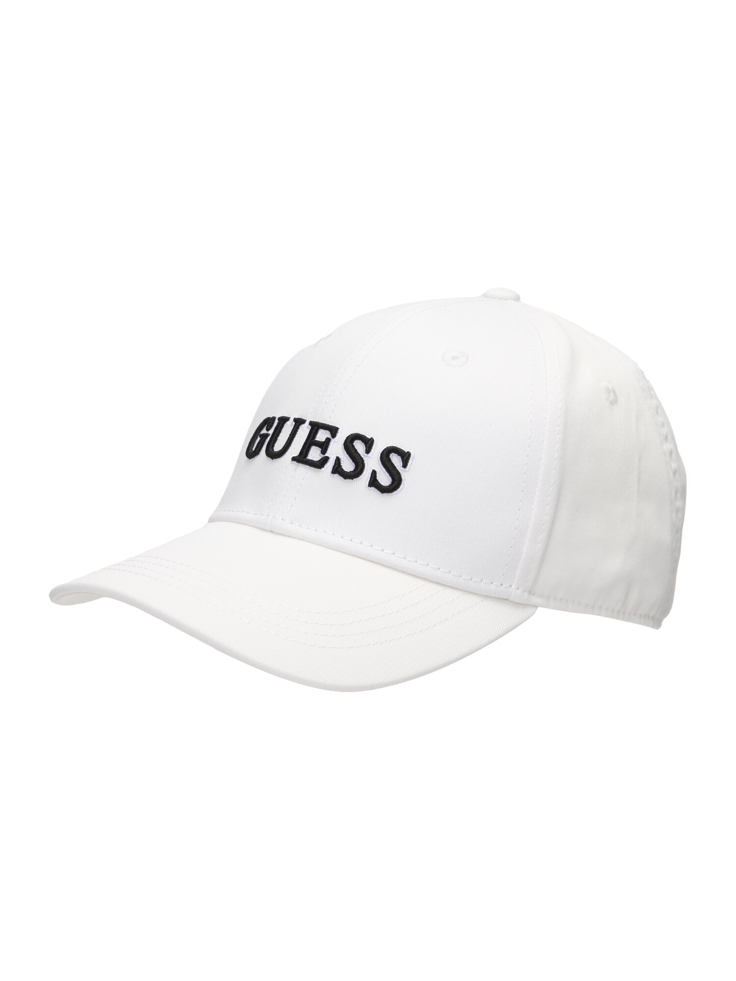 GUESS Șapcă  negru / alb