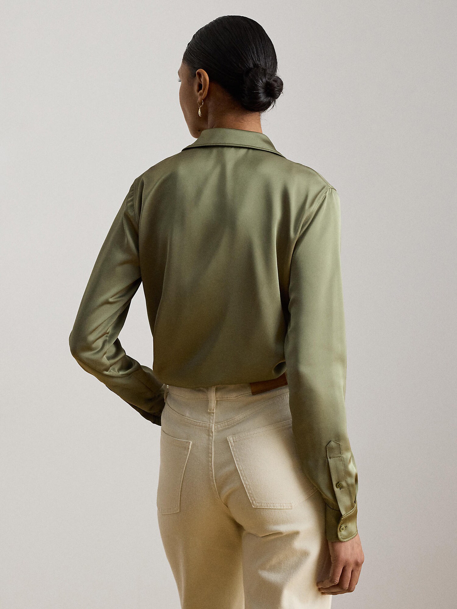 Lauren Ralph Lauren Blusa oliva – imagen 3