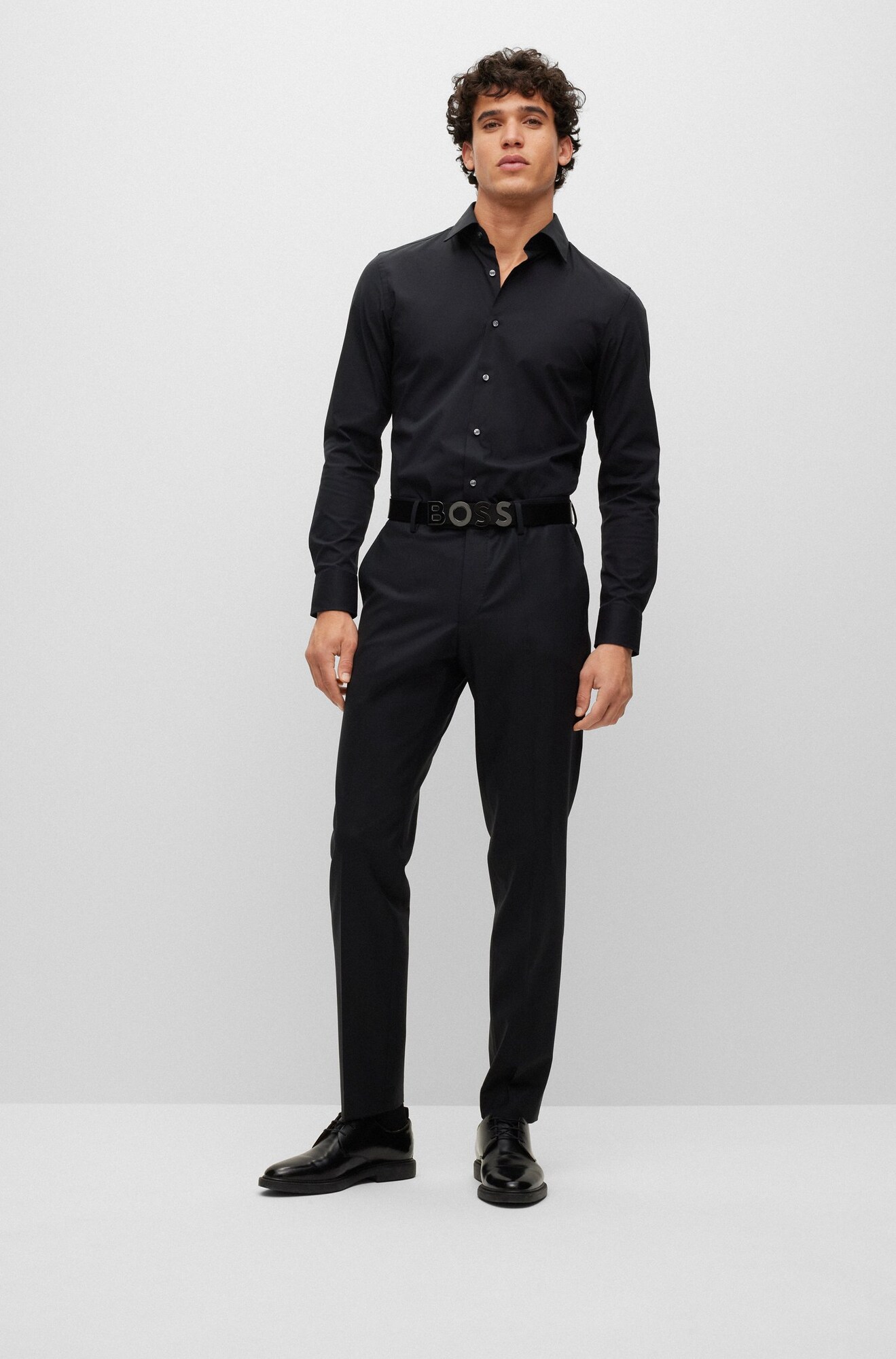 BOSS Camisa 'H-Hank'  negro – imagen 4