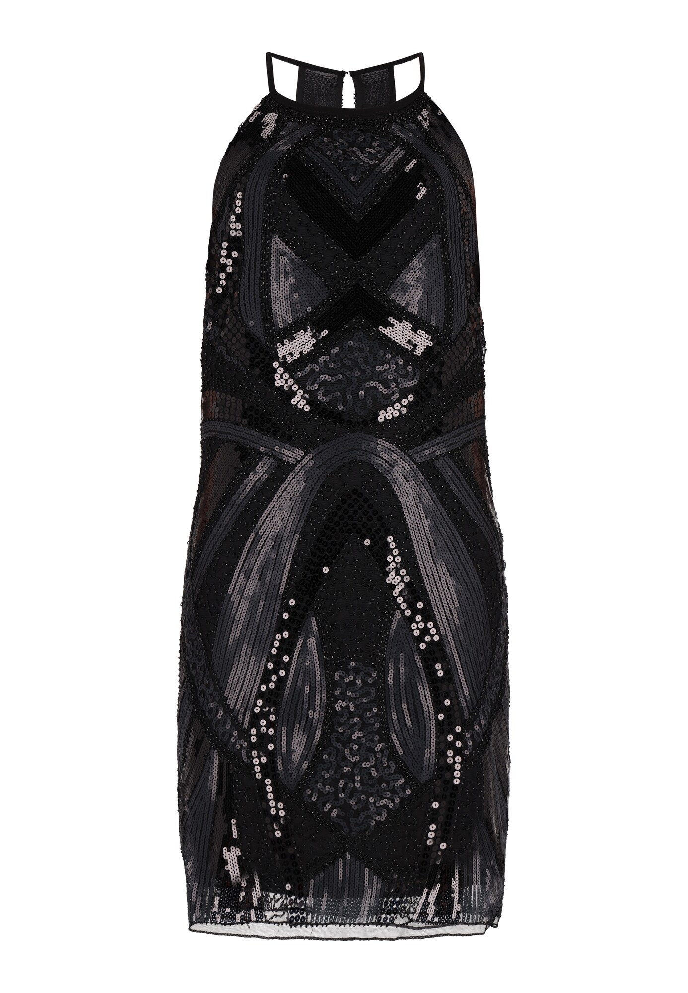 NAEMI Vestido de gala  negro