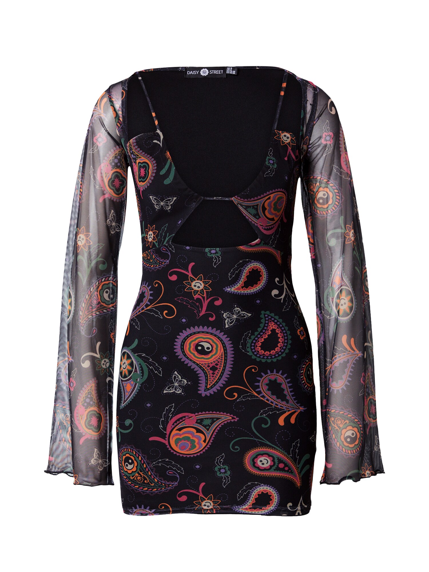 Daisy Street Rochie  verde / mov deschis / portocaliu / negru