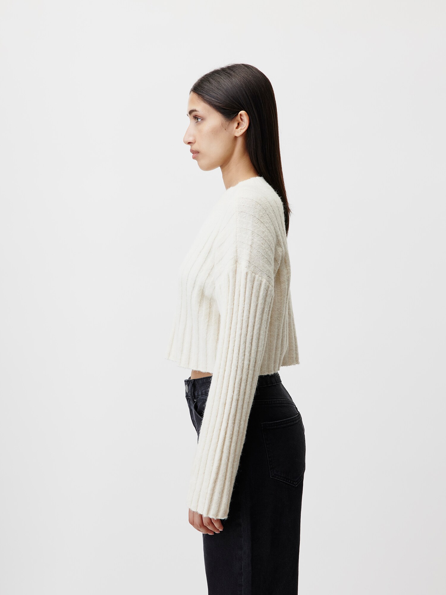 LeGer by Lena Gercke Sveter 'Garnet' sivá melírovaná (obrázok 5)