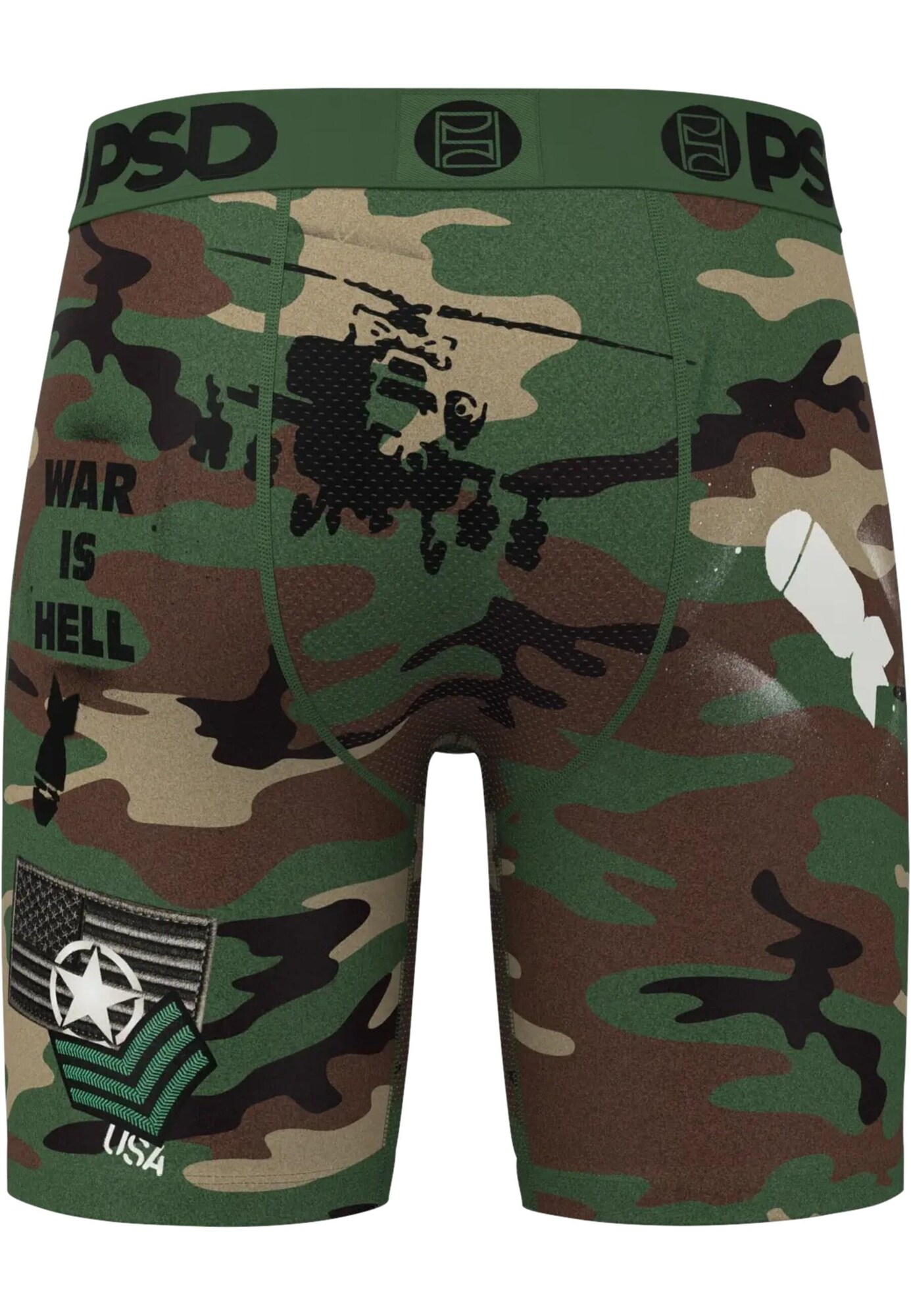 PSD Boxeralsók 'WF Bomber'  bézs / barna / sötétzöld / fekete / fehér termék 2. képe