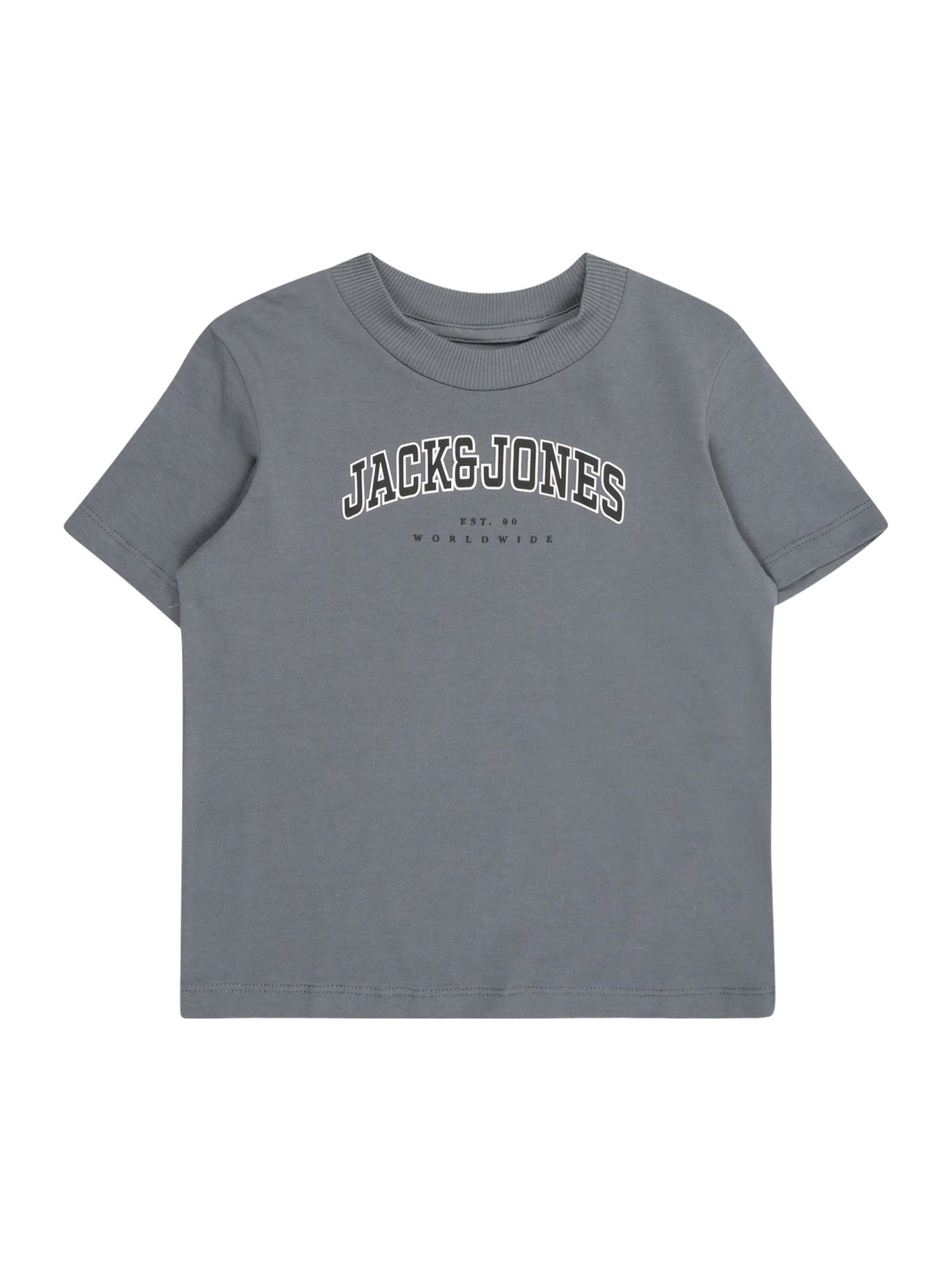 JACK & JONES MINI Póló 'JJECALEB'  bazaltszürke / fekete / fehér akciós termékkép 1