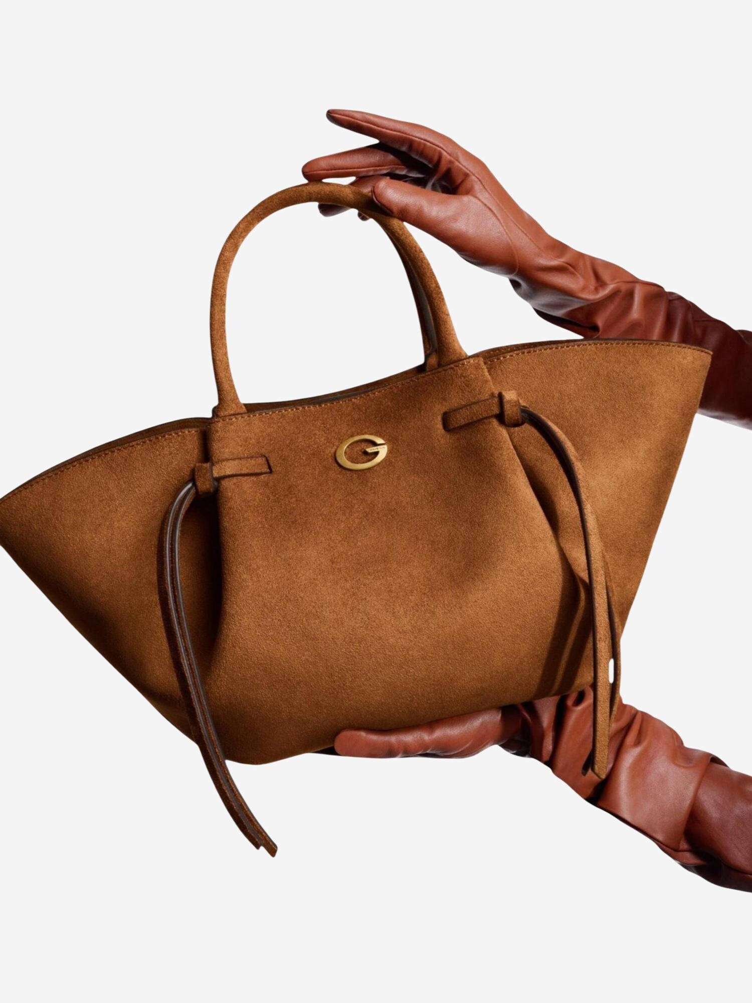 GUESS Bolso de hombro 'ELYSE GIRLFRIEND SAT HWSG22 37060'  marrón claro