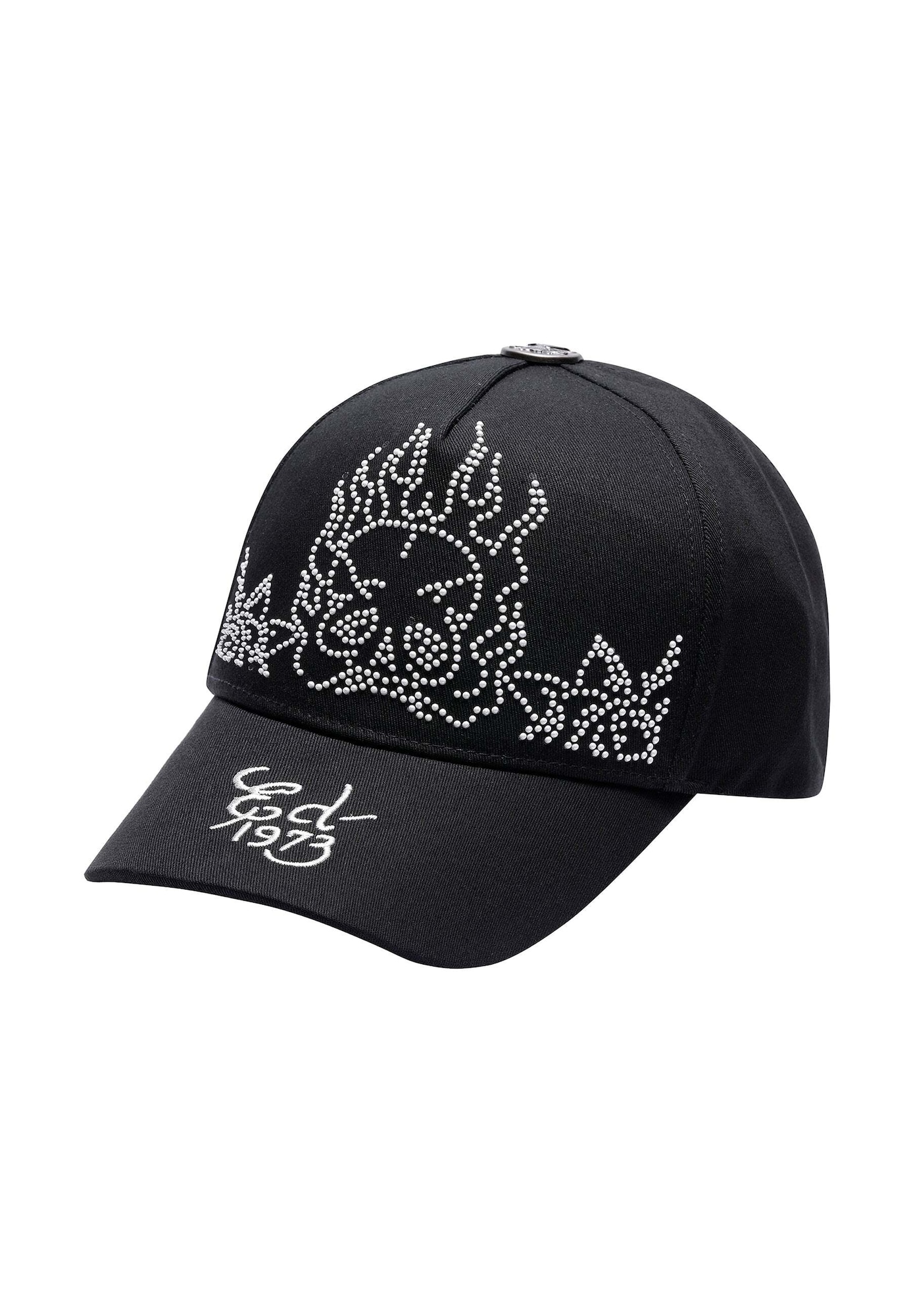 Ed Hardy Șapcă Lucky Dragon negru / argintiu