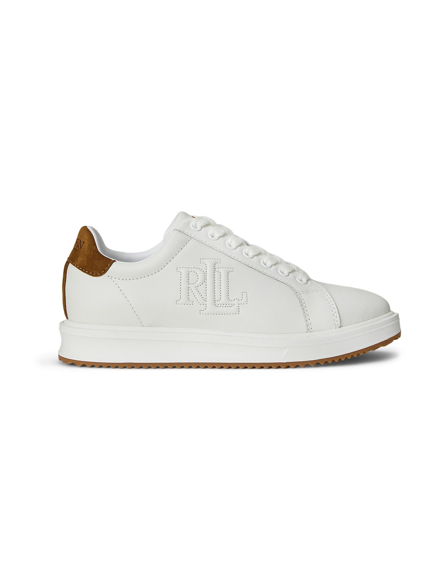 Lauren Ralph Lauren Sneaker low AINSLEY  maro caramel / alb
