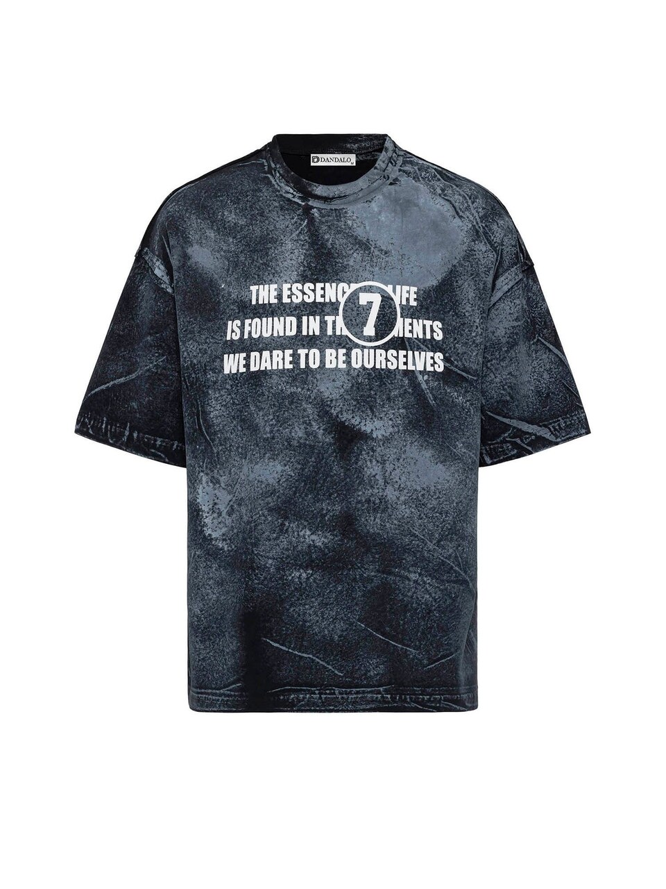T-shirt duvblå / svart