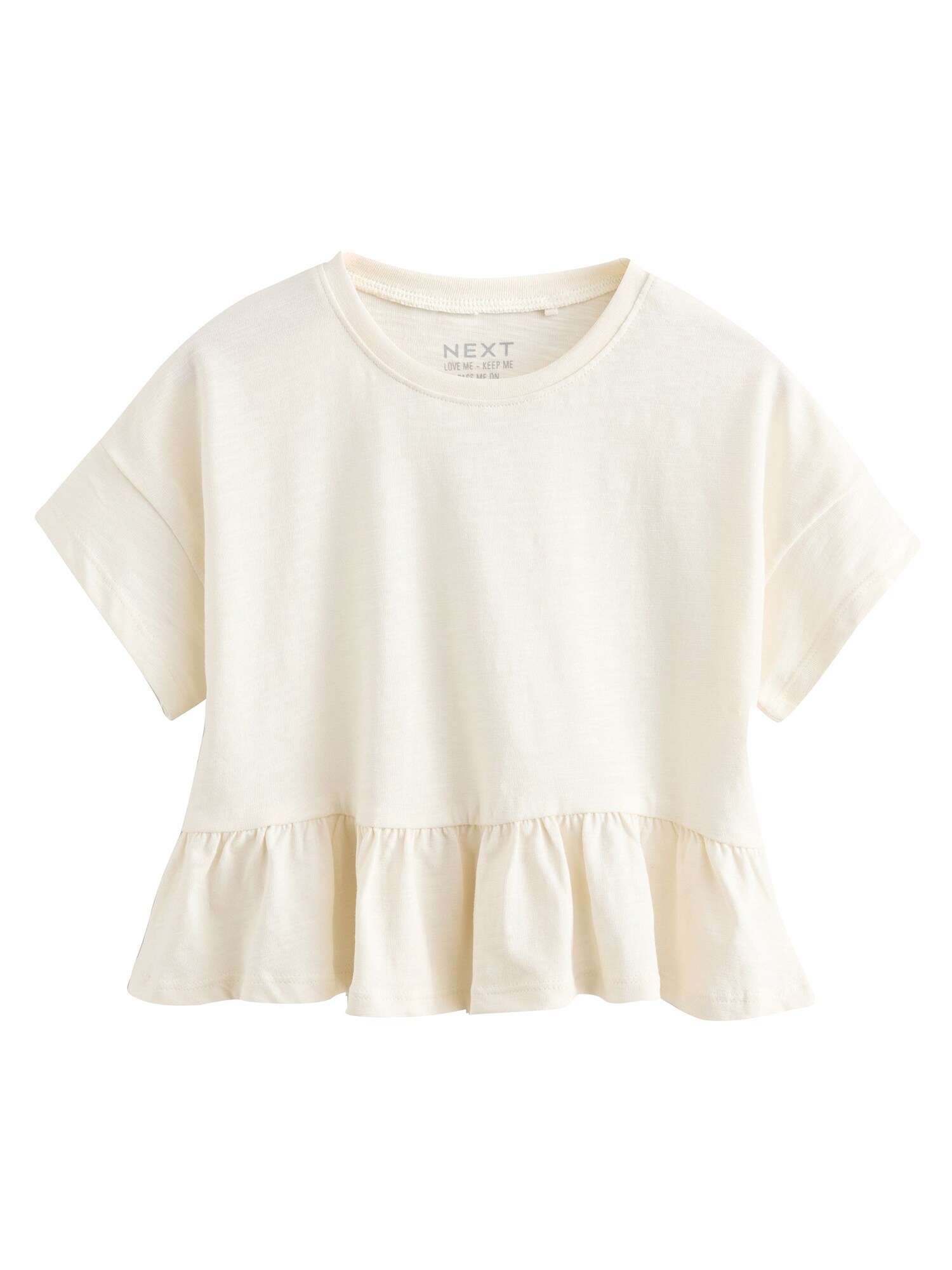 Next Tricou  alb murdar