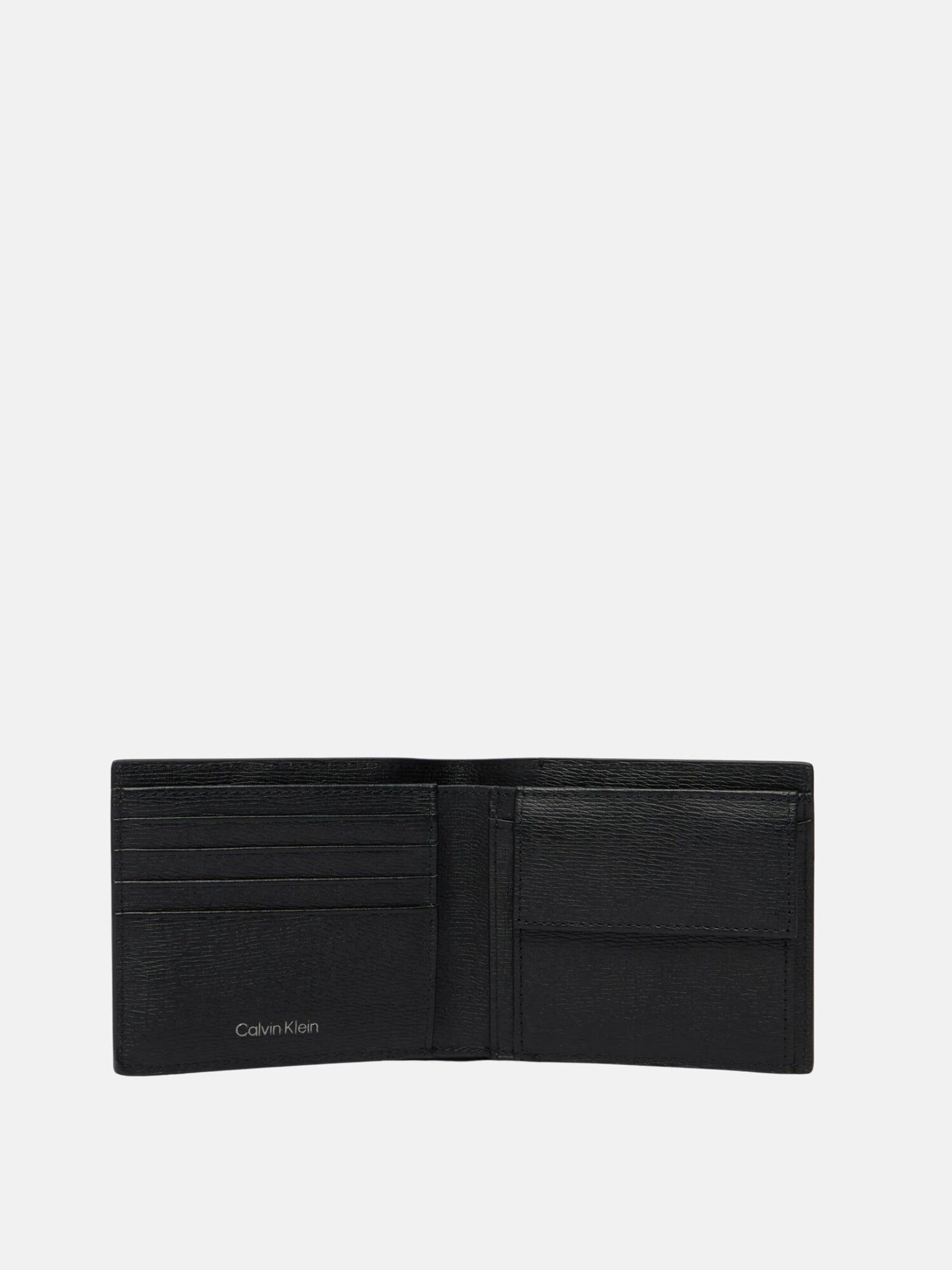 Calvin Klein Jeans Billetera doblada texturizada con logo emblema