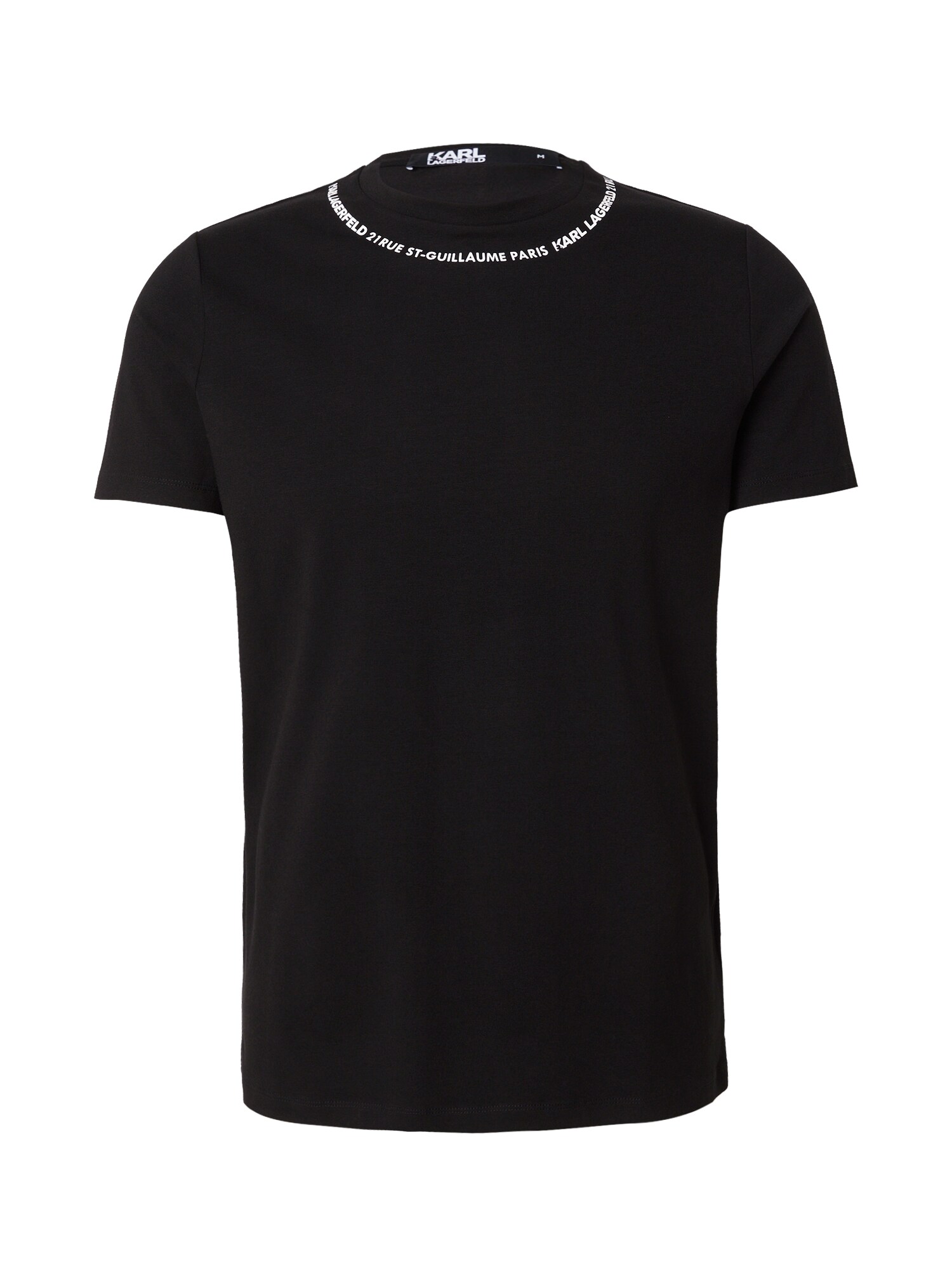 Karl Lagerfeld Tricou  negru / alb