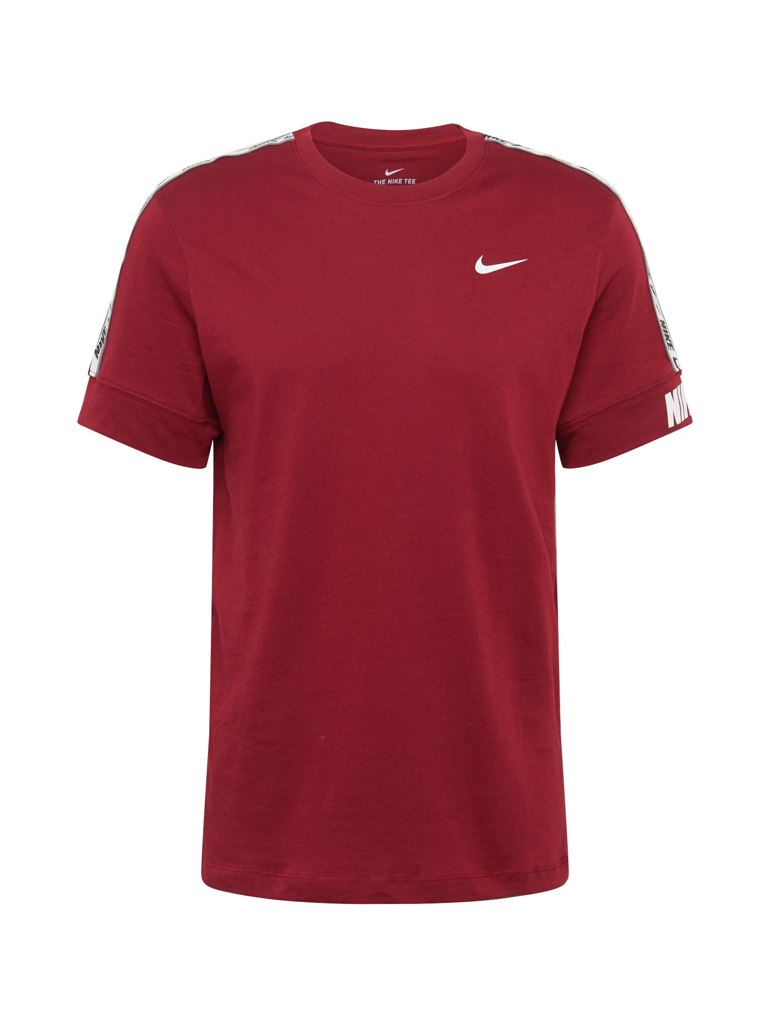 NIKE Sportiniai marškinėliai 'REPEAT '  raudona / balta