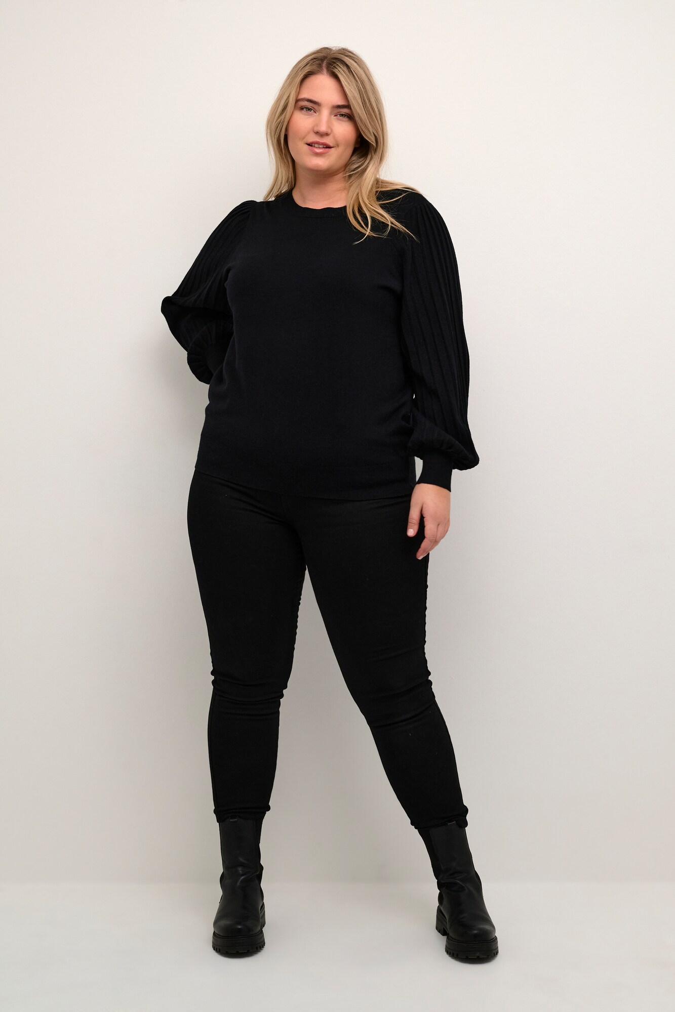 Thumbnail - KAFFE CURVE Pullover Cloni