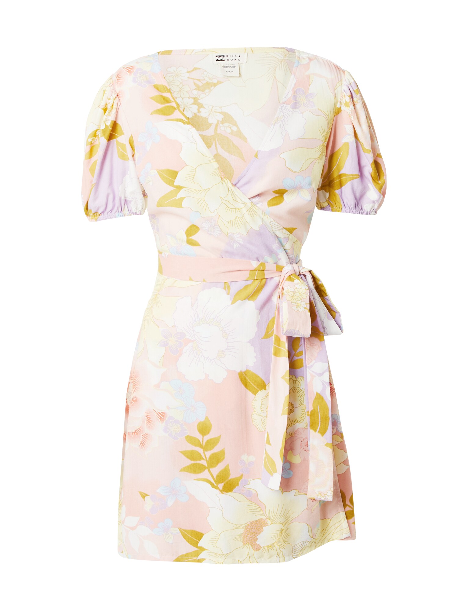 BILLABONG Šaty 'HOT TROPICS'  pastelovo žltá / olivová / marhuľová / biela