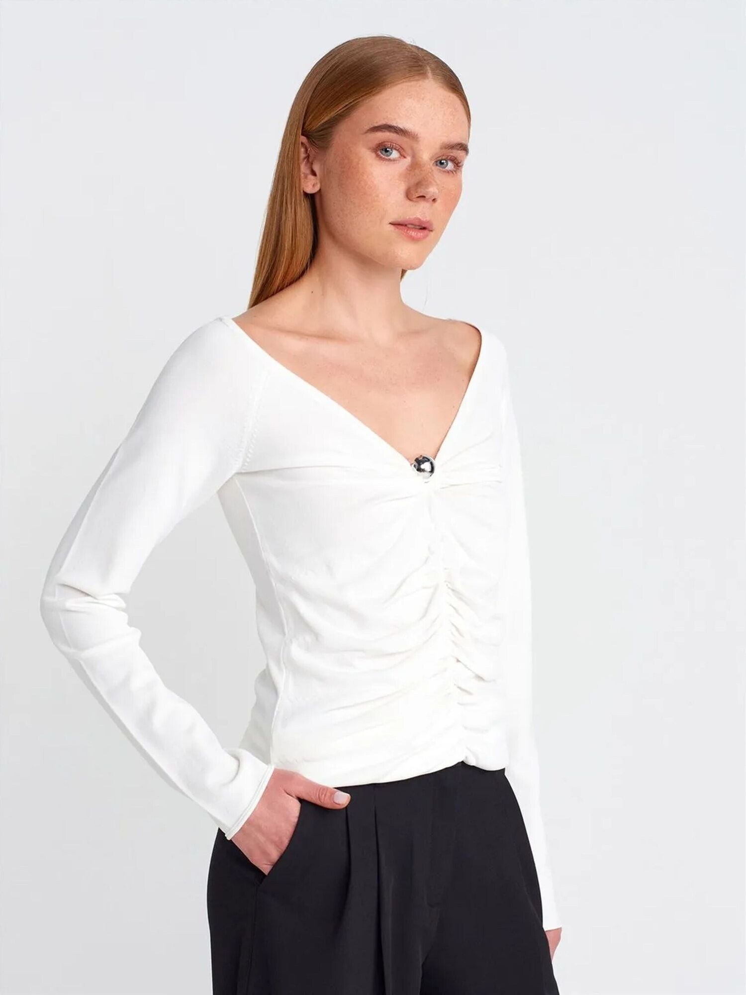 Dilvin Pulover 'Pullover' bijela
