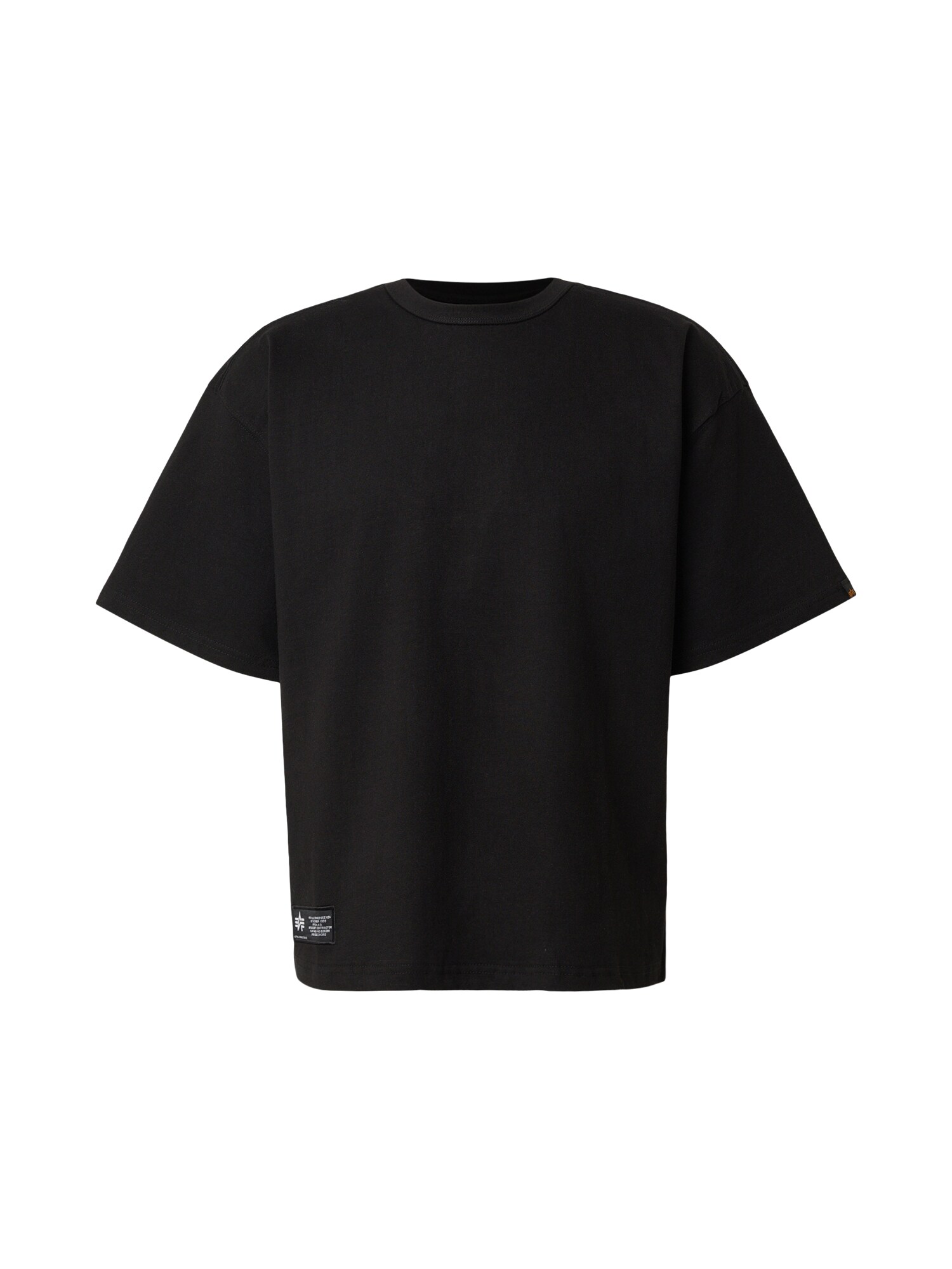 ALPHA INDUSTRIES Tricou 'Balaclava BP'  negru / alb