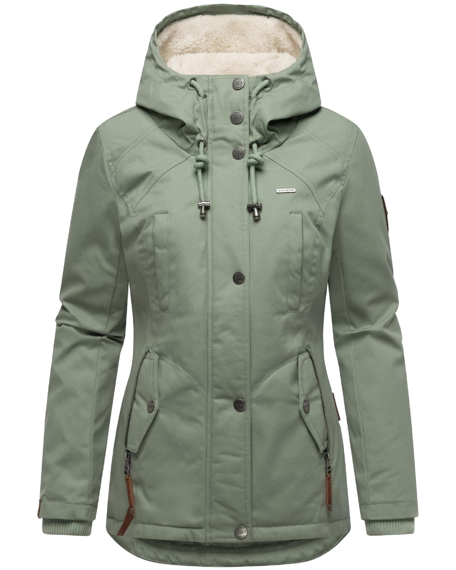 MARIKOO Parka de iarnă Bikoo  verde deschis