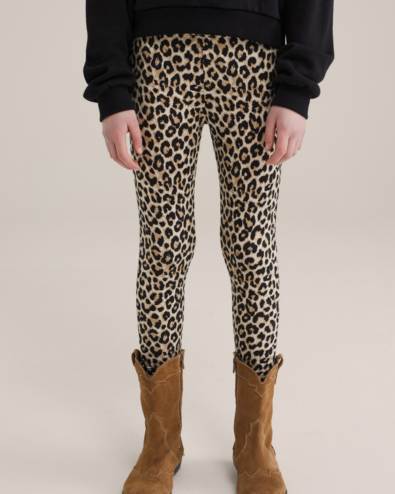WE Fashion Leggings  bézs / gitt / fekete termék 2. képe