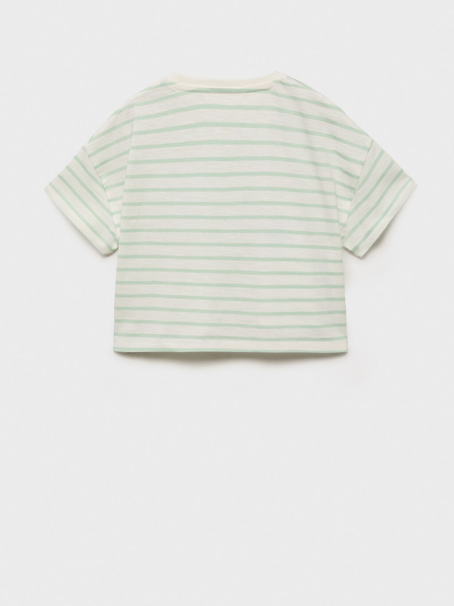 MANGO KIDS Póló 'TRES'  tengerészkék / világoszöld / piszkosfehér termék 2. képe