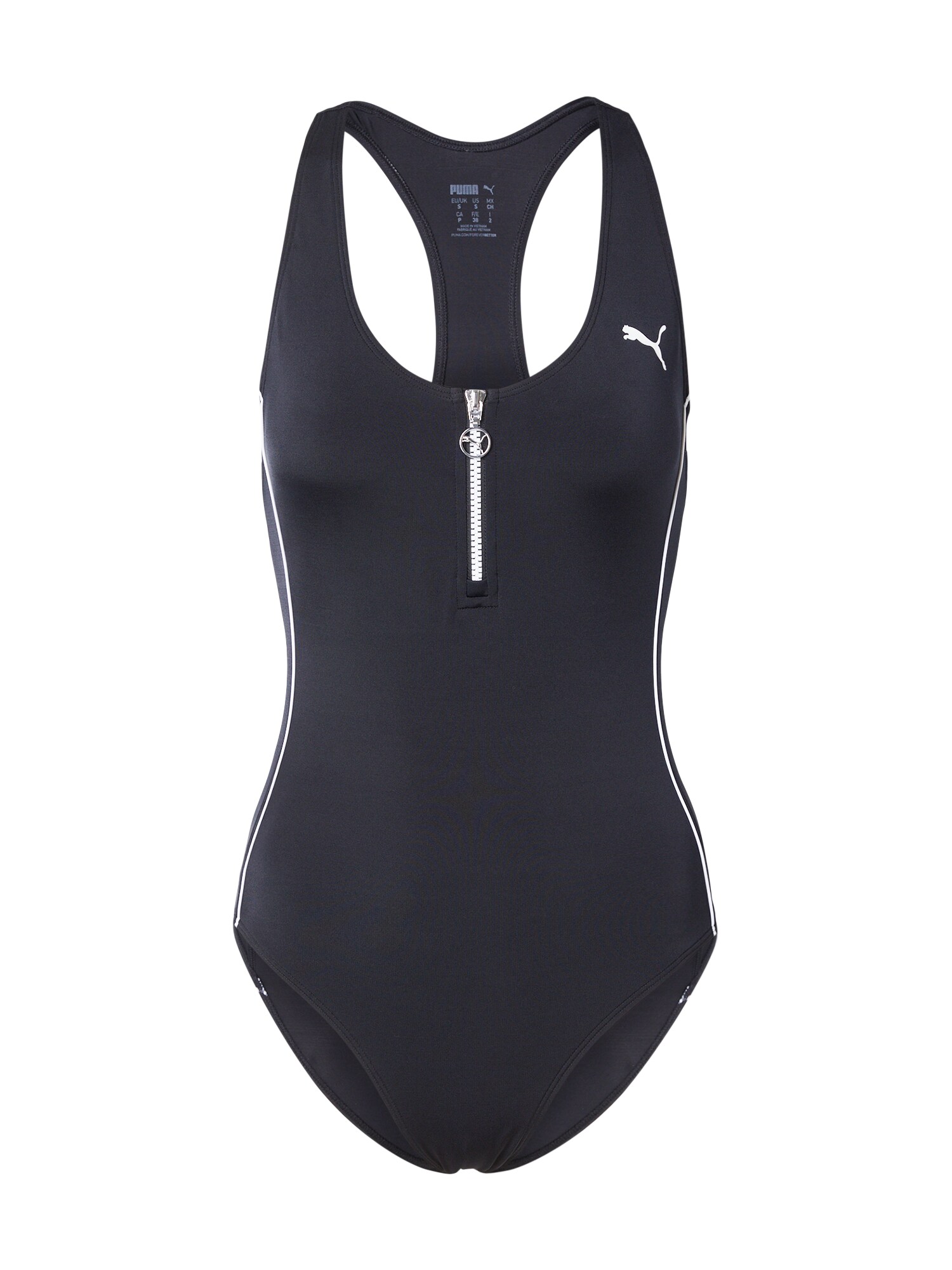 PUMA Sportski kupaći kostim 'T7'  crna / bijela