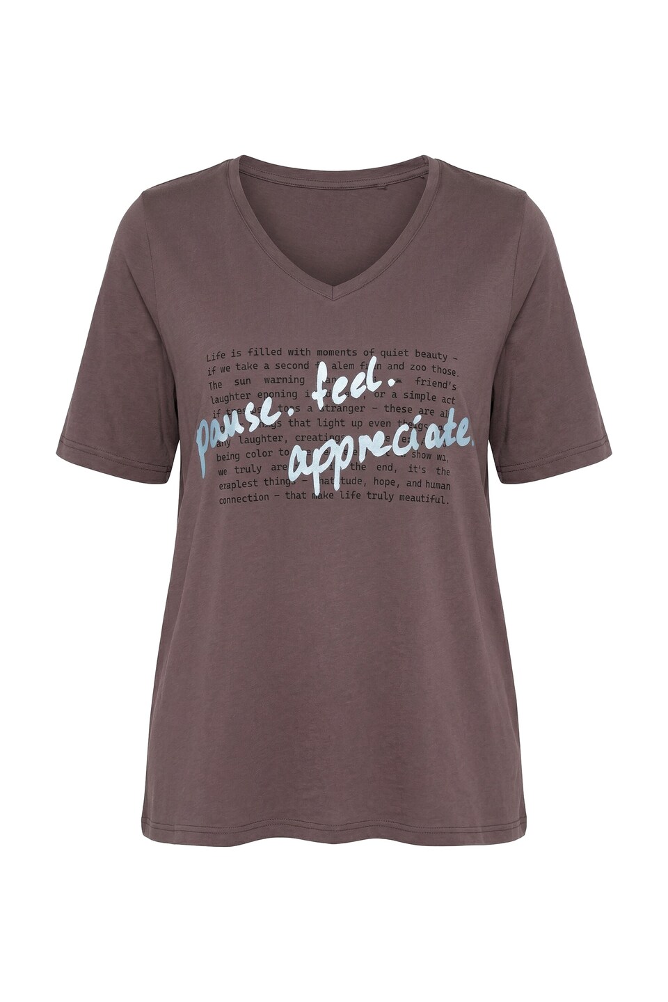 T-shirt choklad / svart