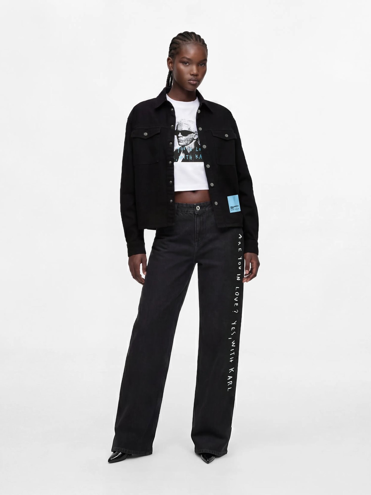 Karl Lagerfeld Jeans Vaqueros De Cintura Baja B4w10111 Wide Leg