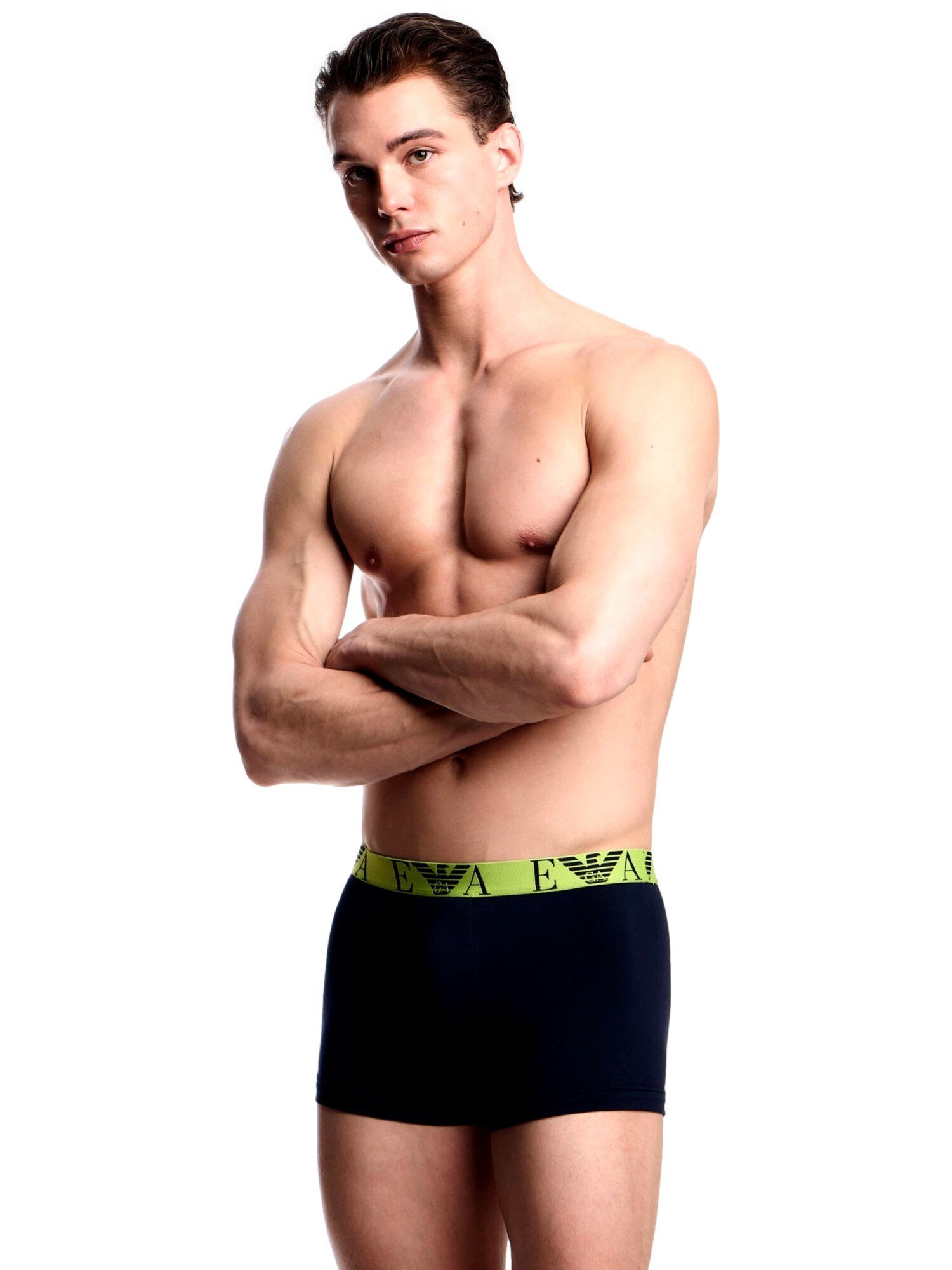 Emporio Armani Boxerky tmavomodrá / jablková / tmavozelená (obrázok 3)