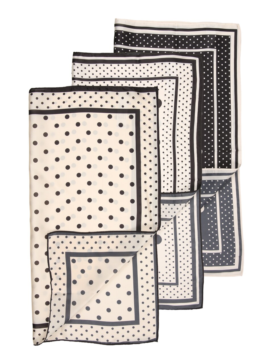 Scarf ljusbeige / svart