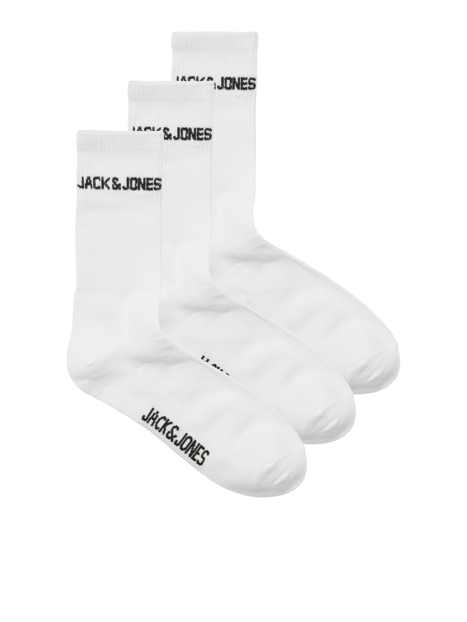 JACK & JONES Ponožky 'JACMELVIN'  čierna / biela